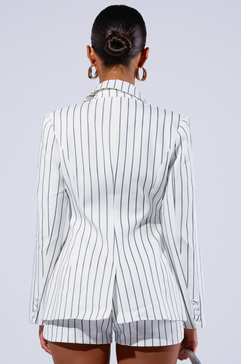 GRETA PINSTRIPE BLAZER