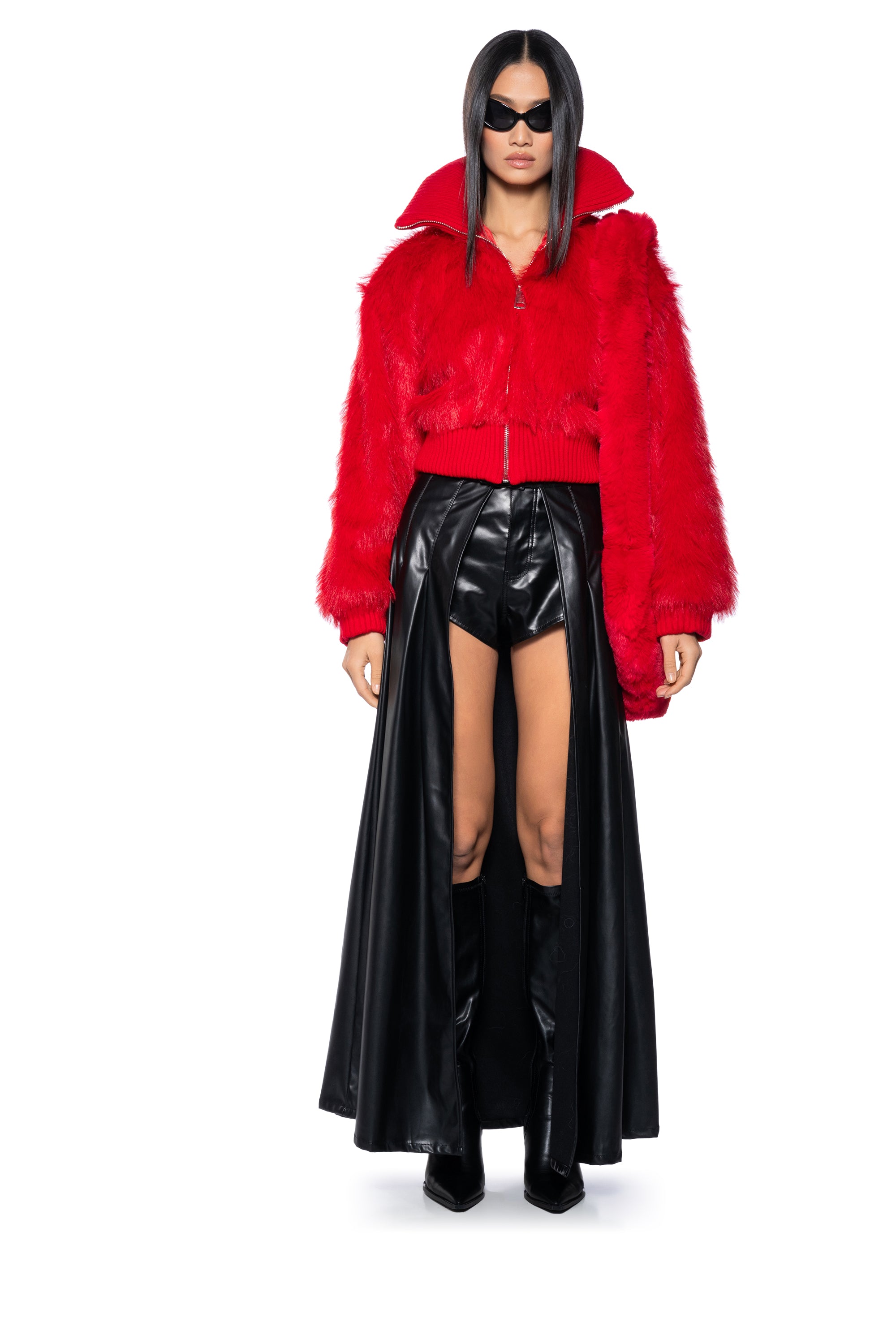 LOVE YOU BETTER FAUX FUR RIB TRIM JACKET