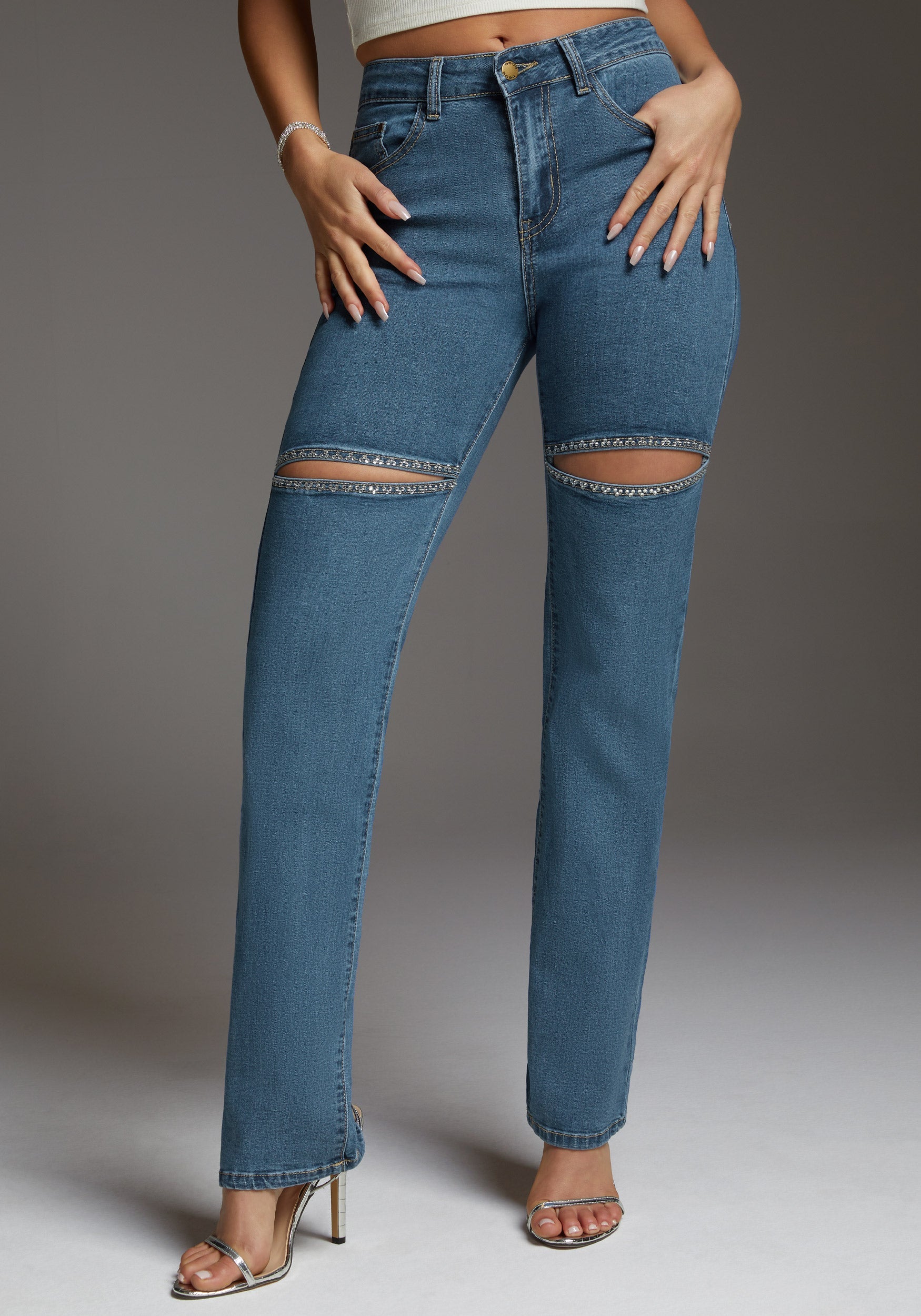 The Bling Slit Jean