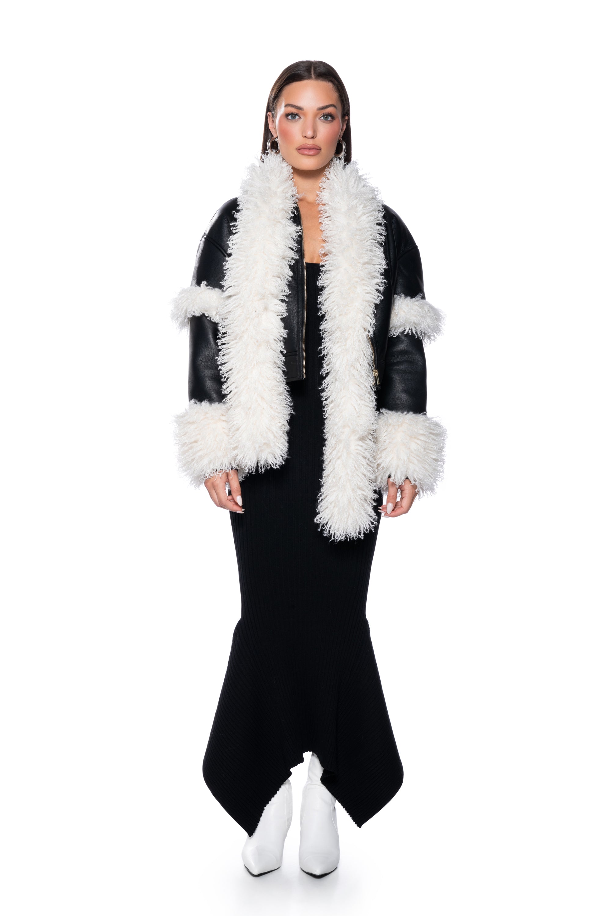 ASPEN GLOW UP FAUX FUR COAT