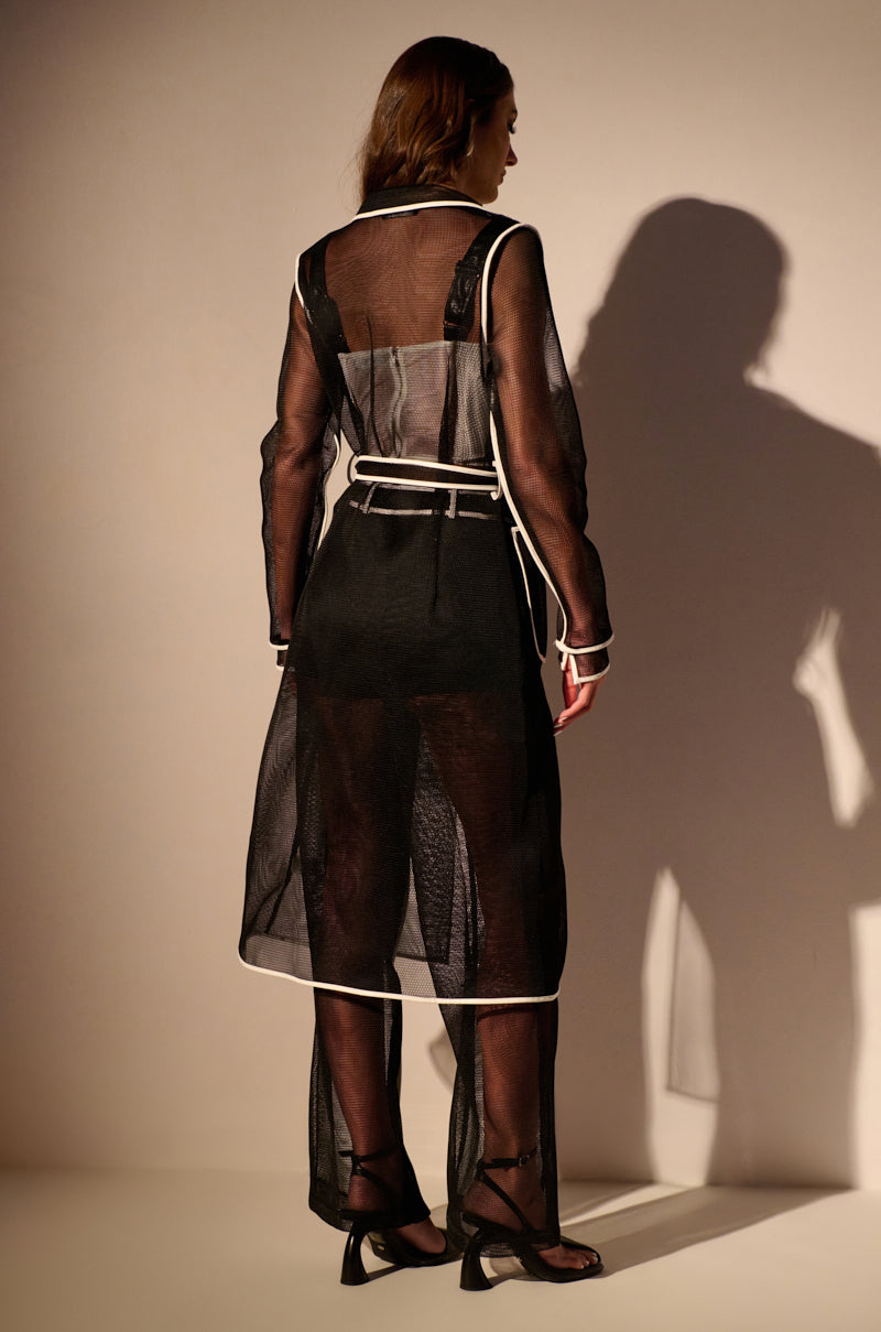 ONE TO WATCH MESH TRENCH