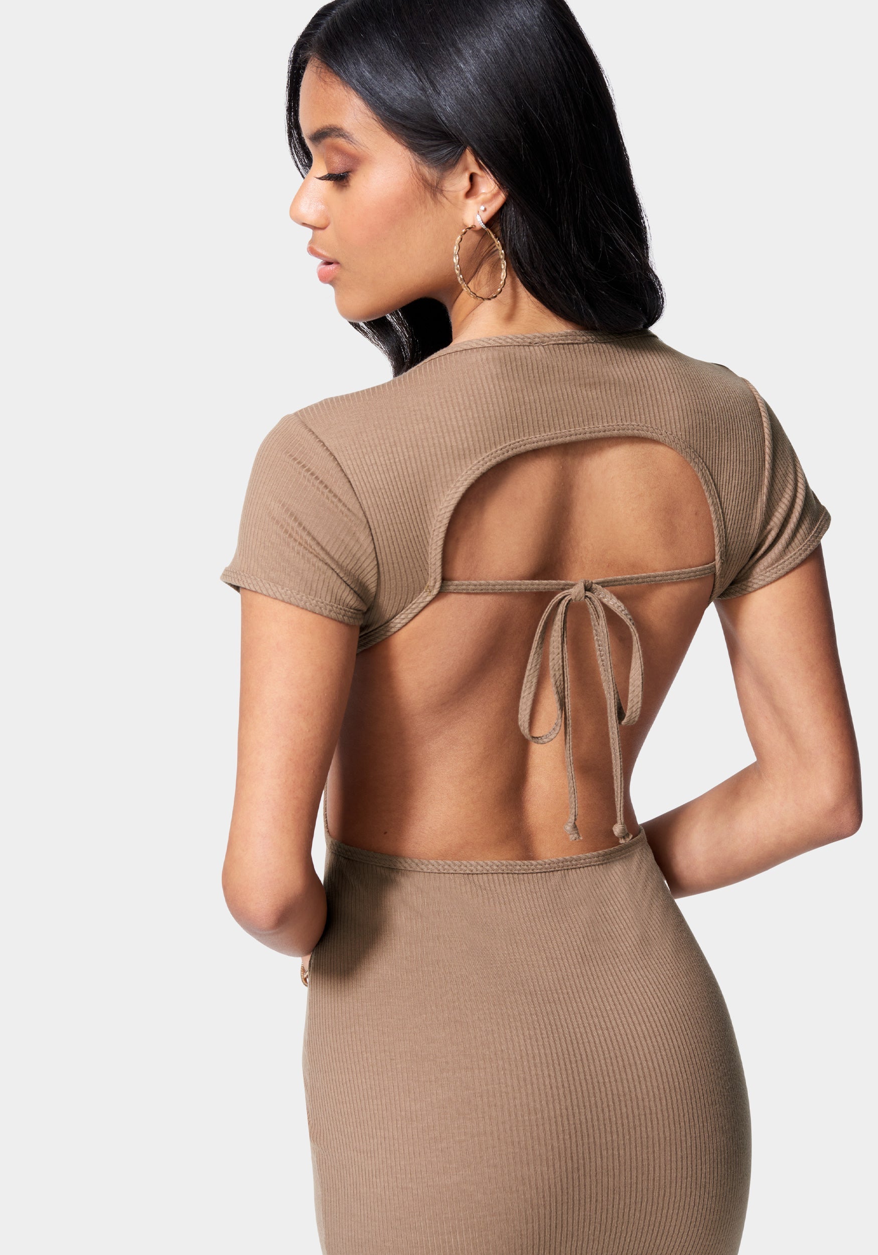 Open Back Mini Dress