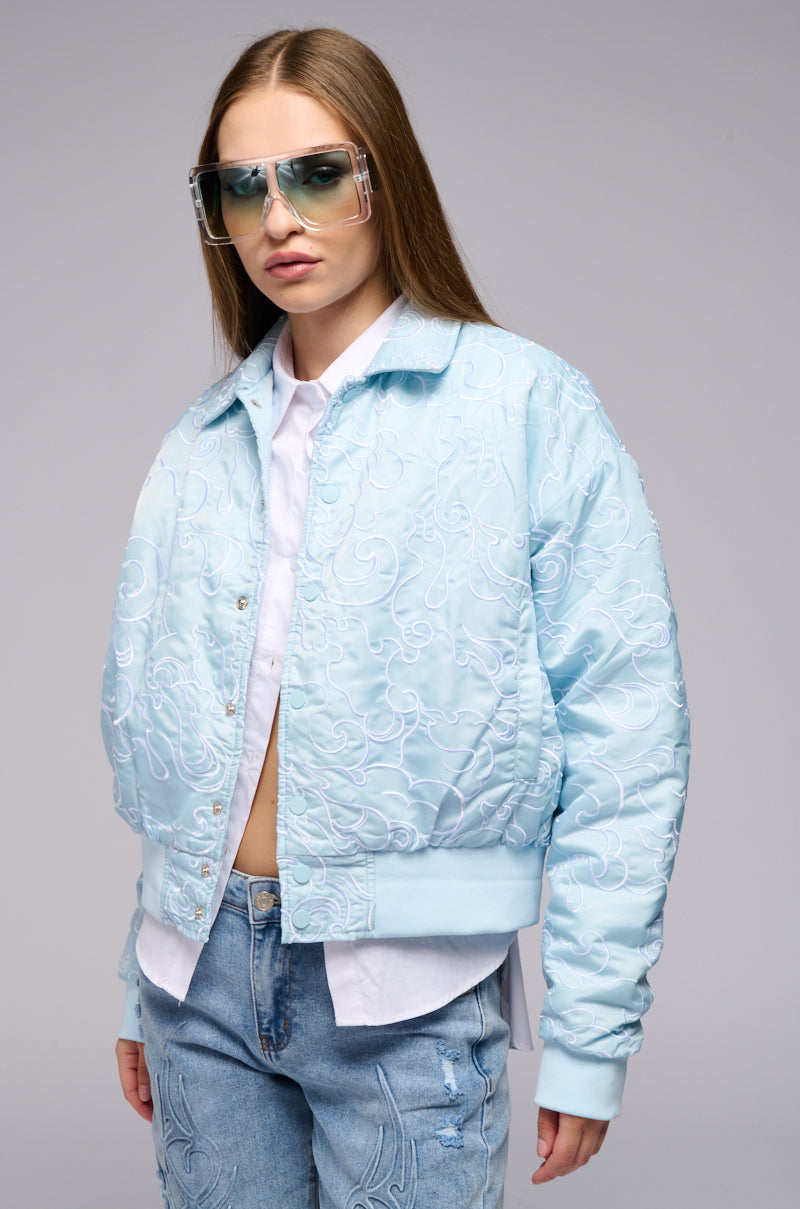 ROSALIA EMBROIDERED BOMBER