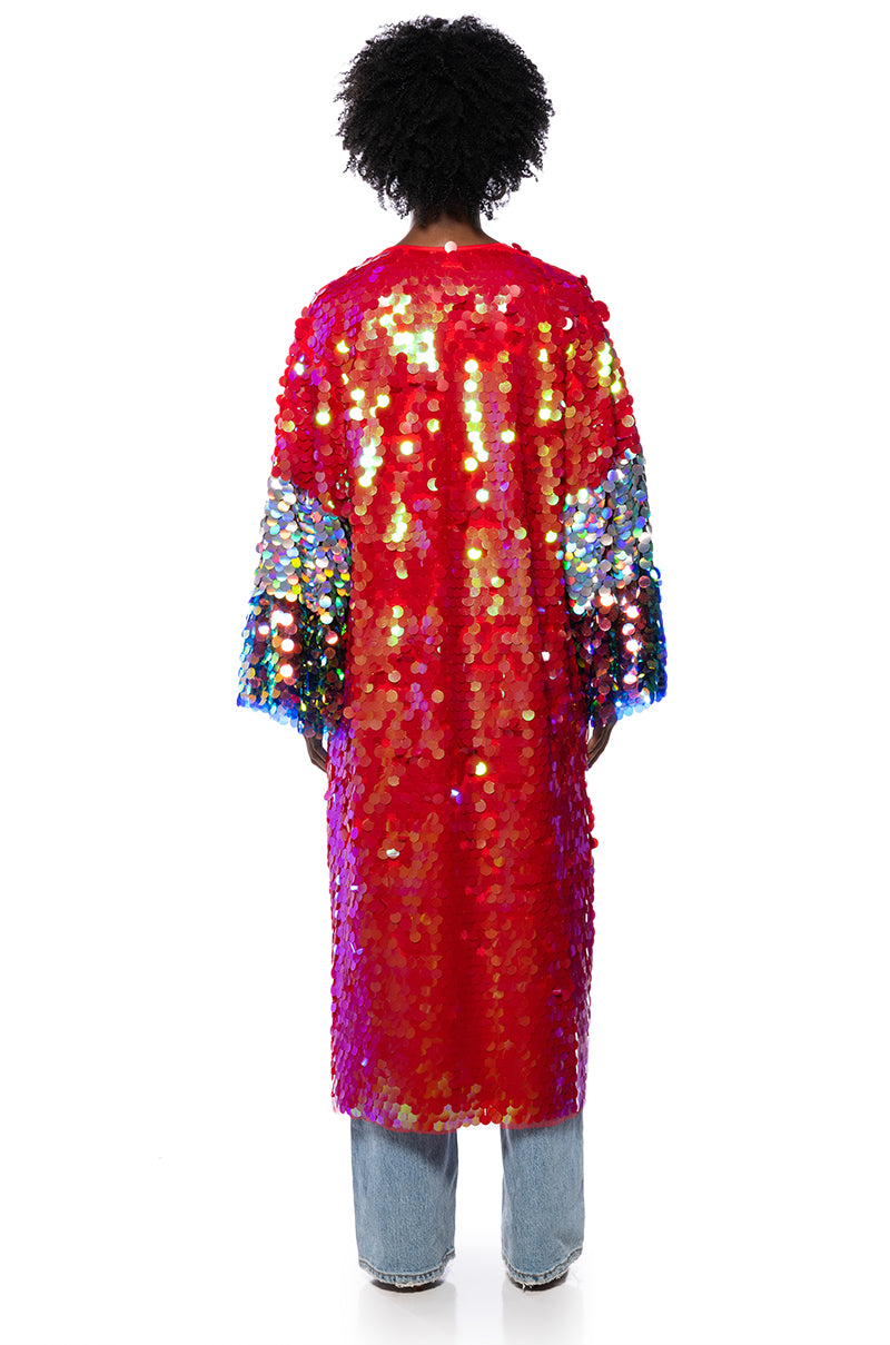 FOR THE DRAMA QUEENS SEQUIN DUSTER