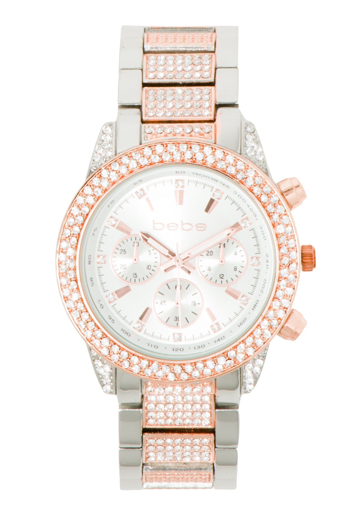 Two Tone Rhinestone Watch