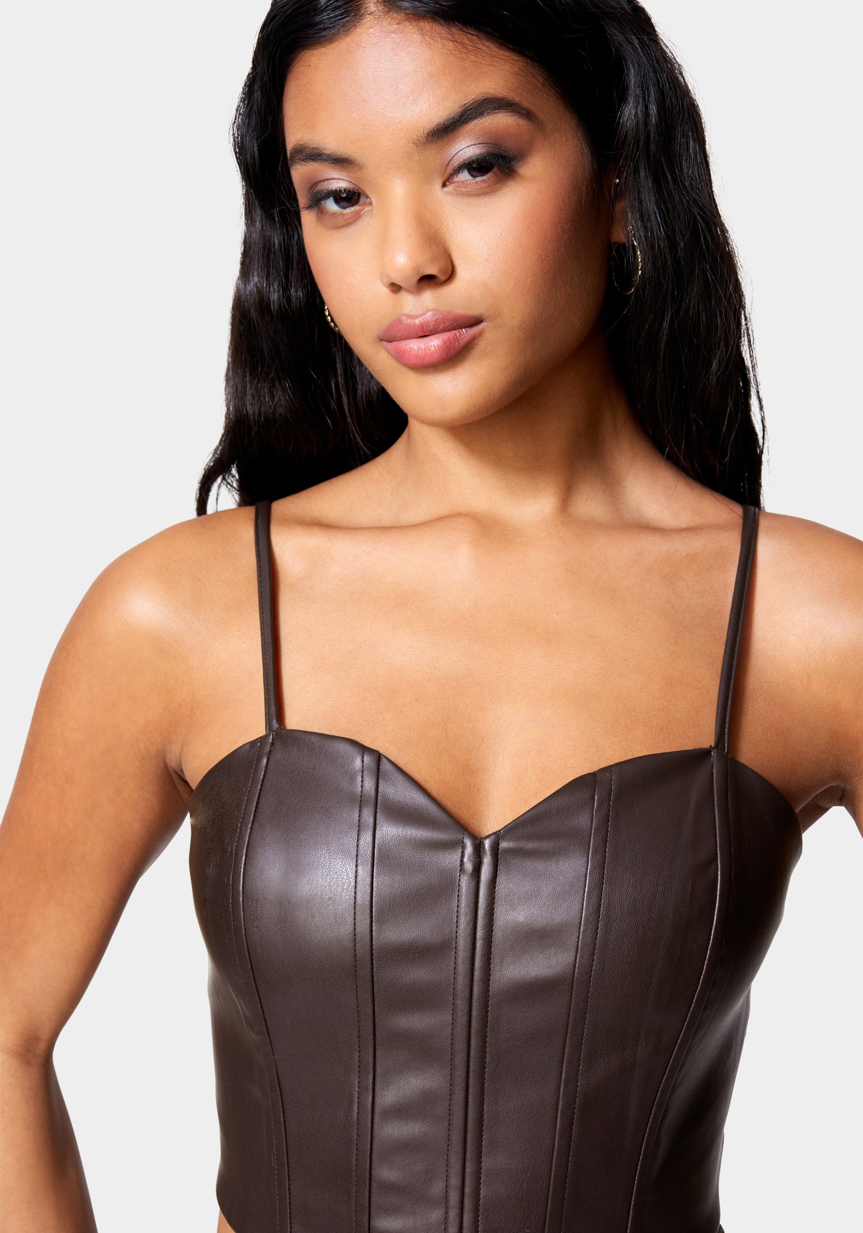 Vegan Leather Bustier