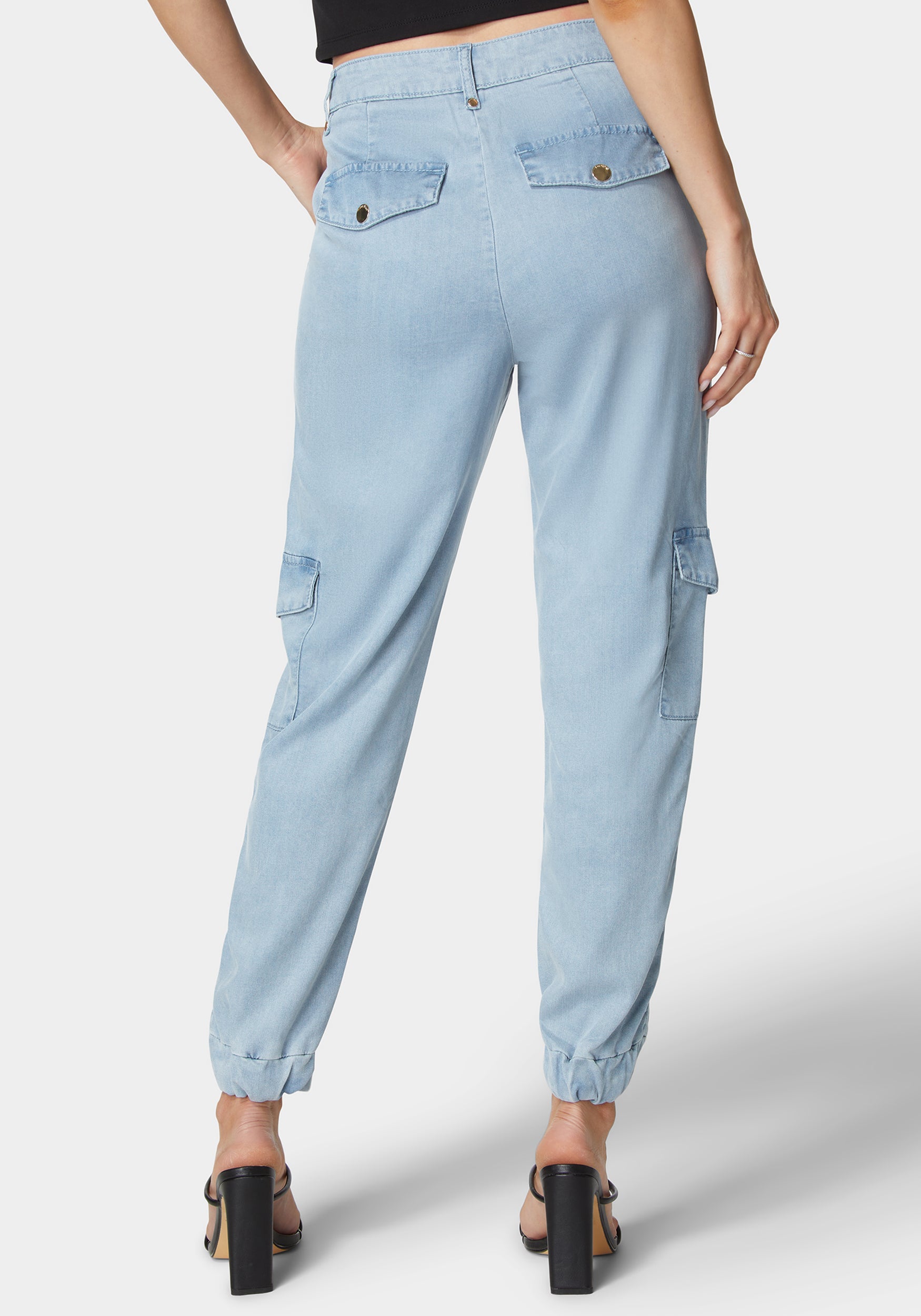 Natural Waist Utilitarian Tencel Jogger Pant