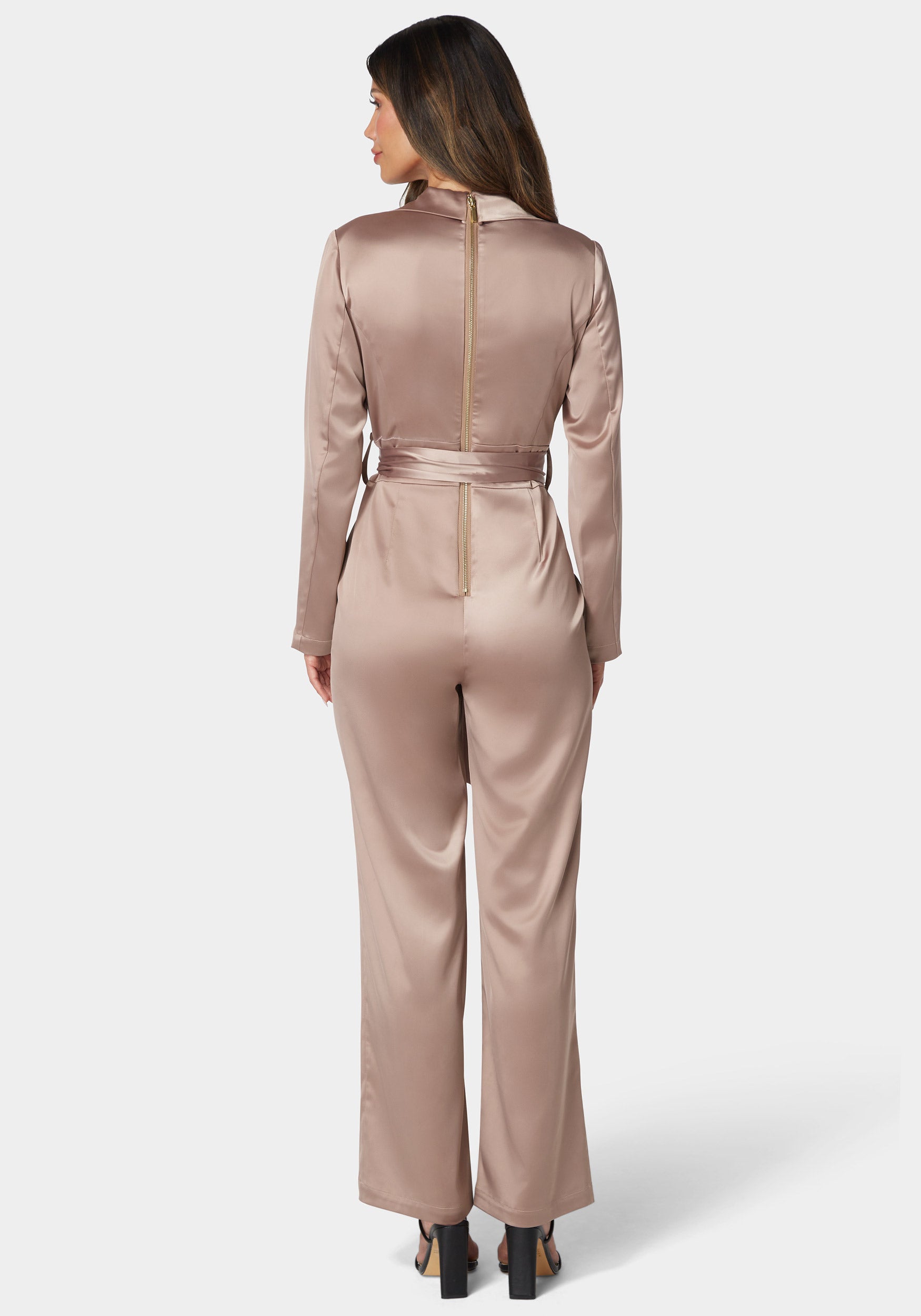 Satin Blazer Jumpsuit