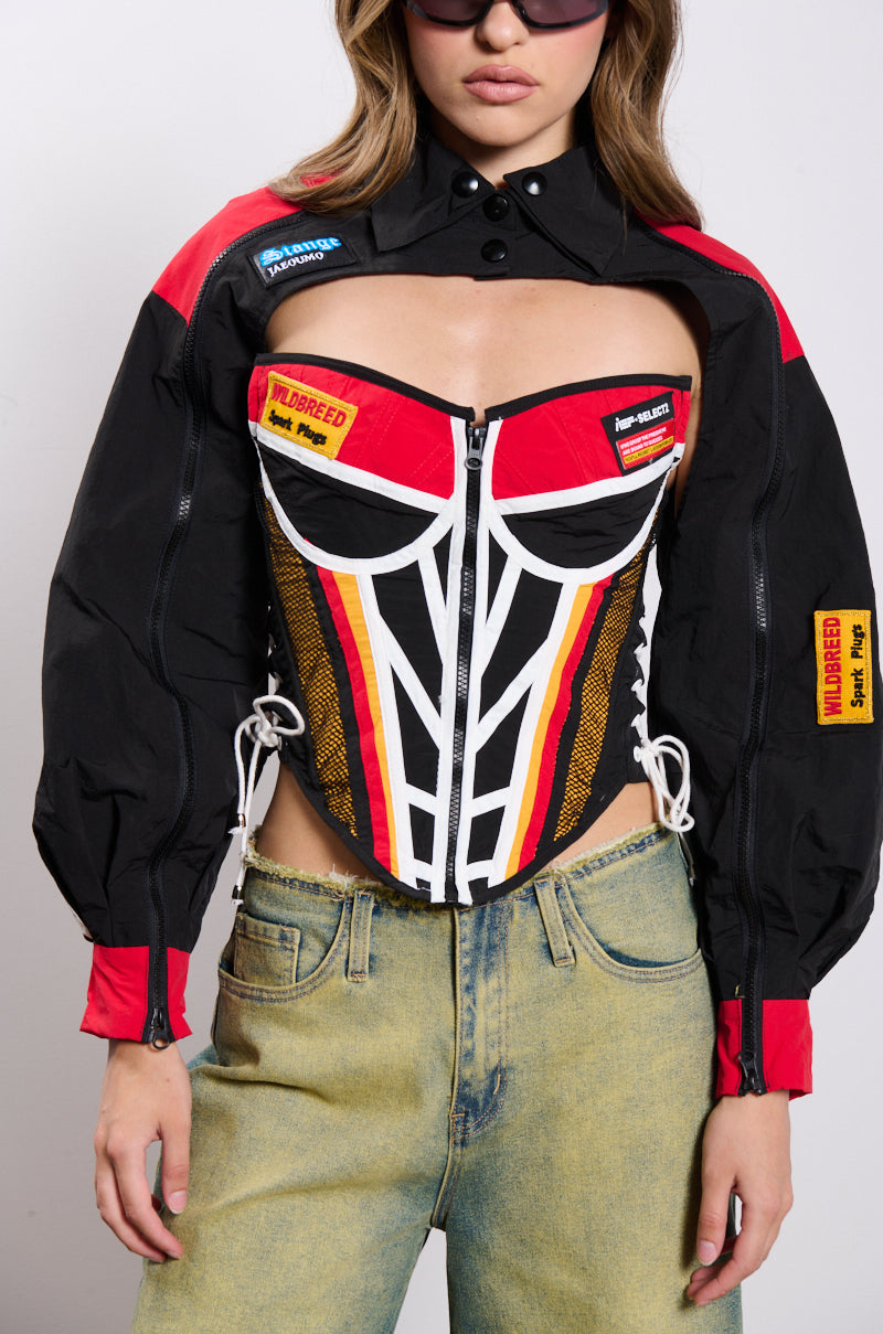 NEED FOR SPEED ZIP BOLERO JACKET