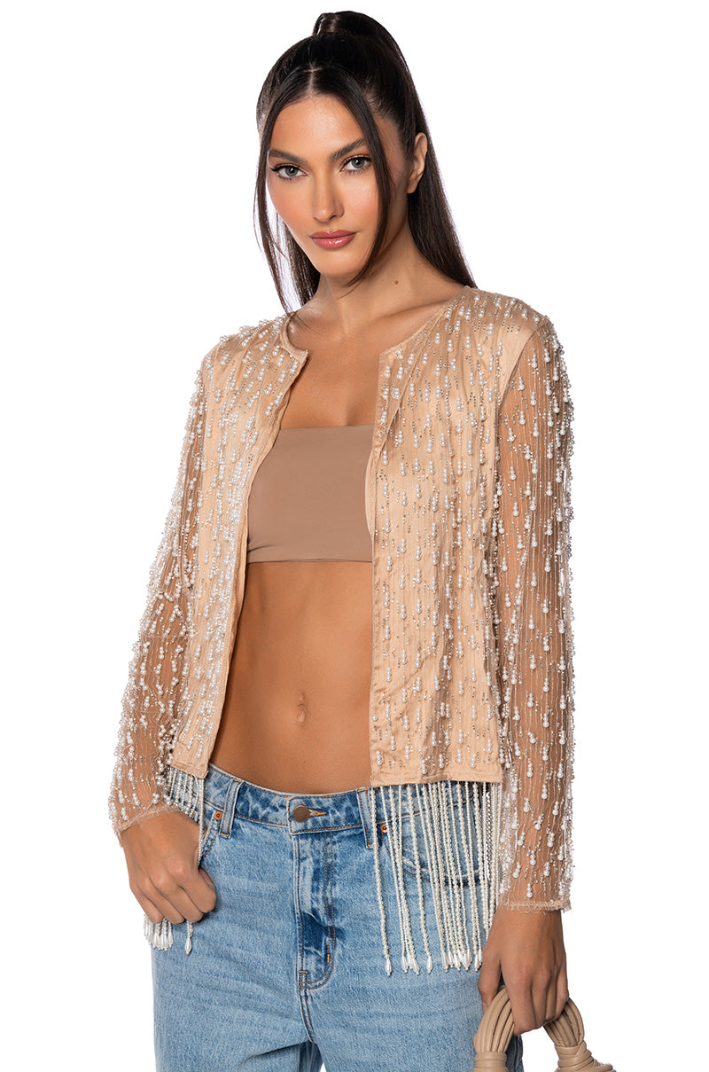 SUMMER BEADED BLAZER