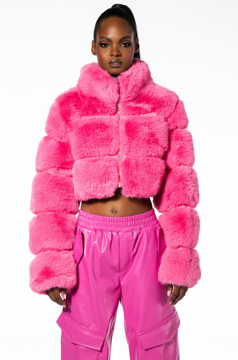 BARBZ FAUX FUR JACKET