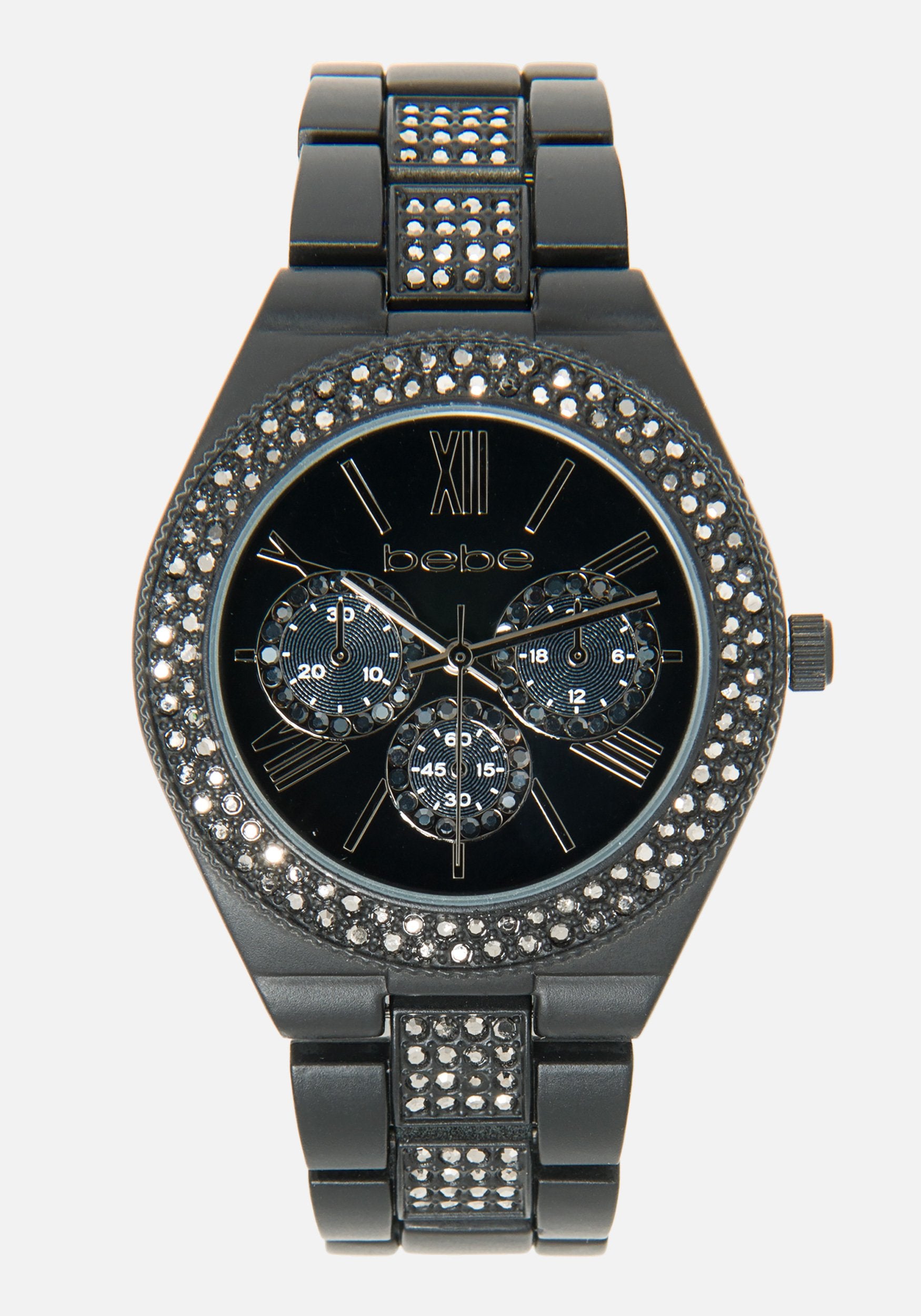 Bebe Double Row Crystal Watch