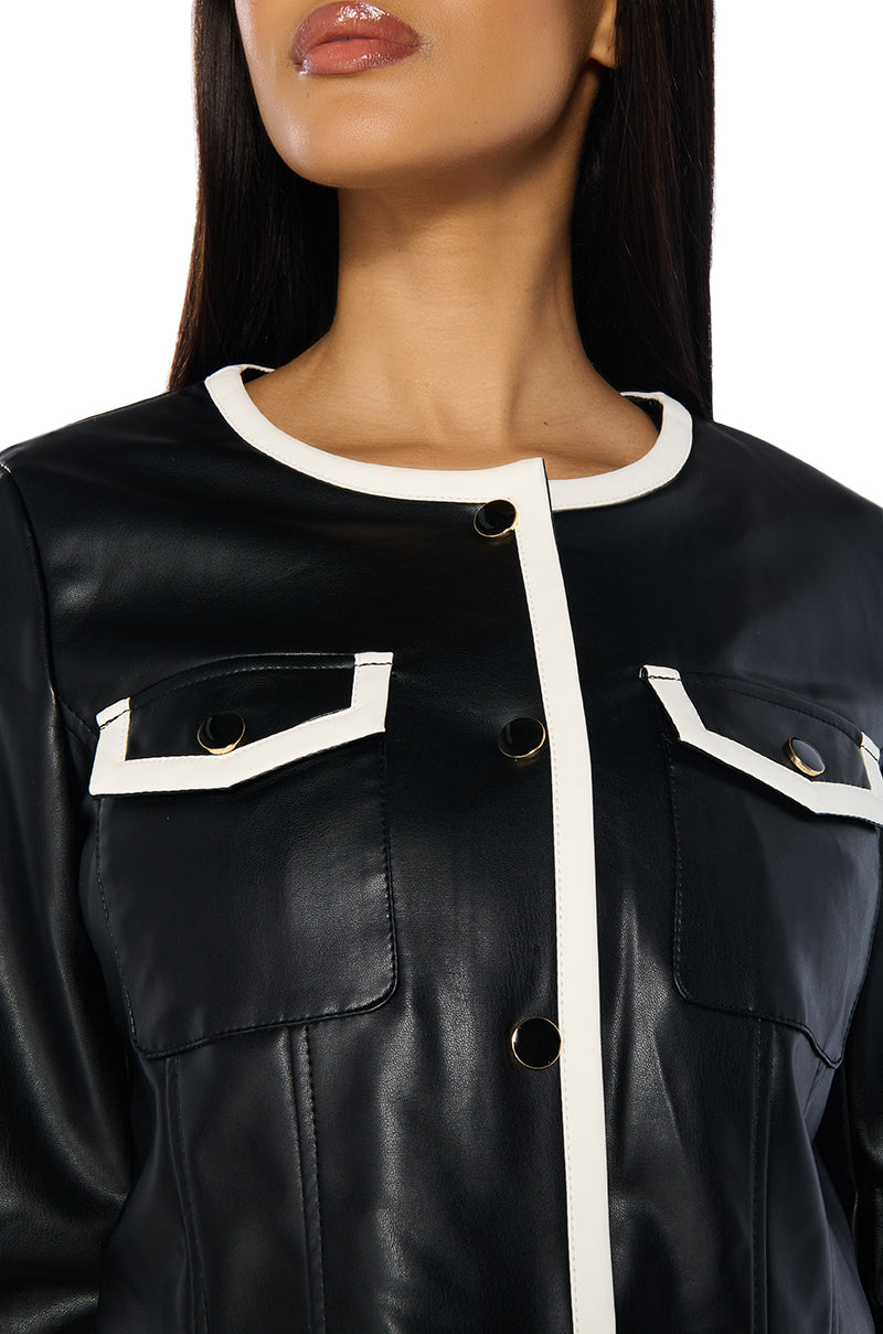 SOFIA PU MOTO JACKET