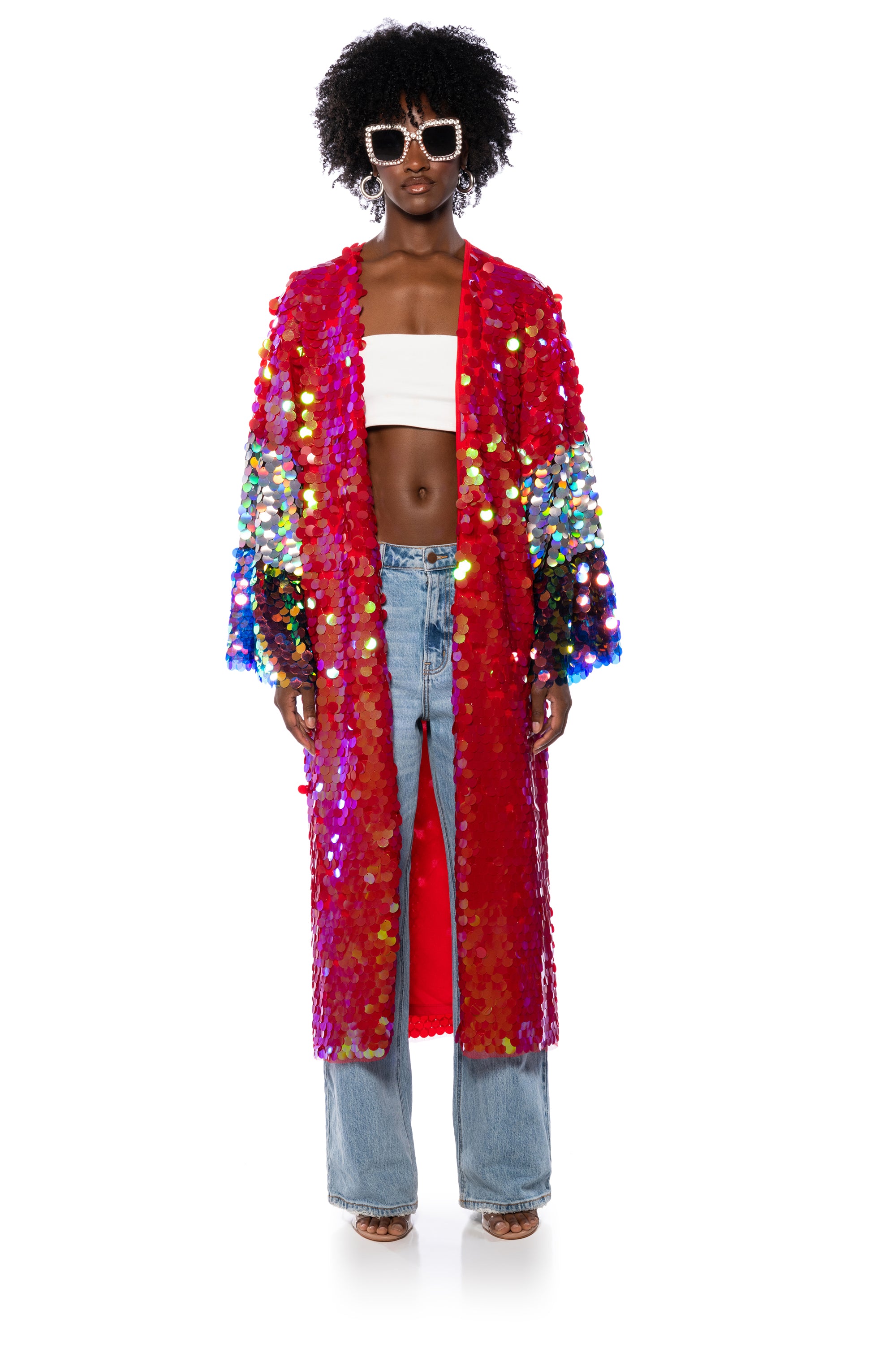 FOR THE DRAMA QUEENS SEQUIN DUSTER