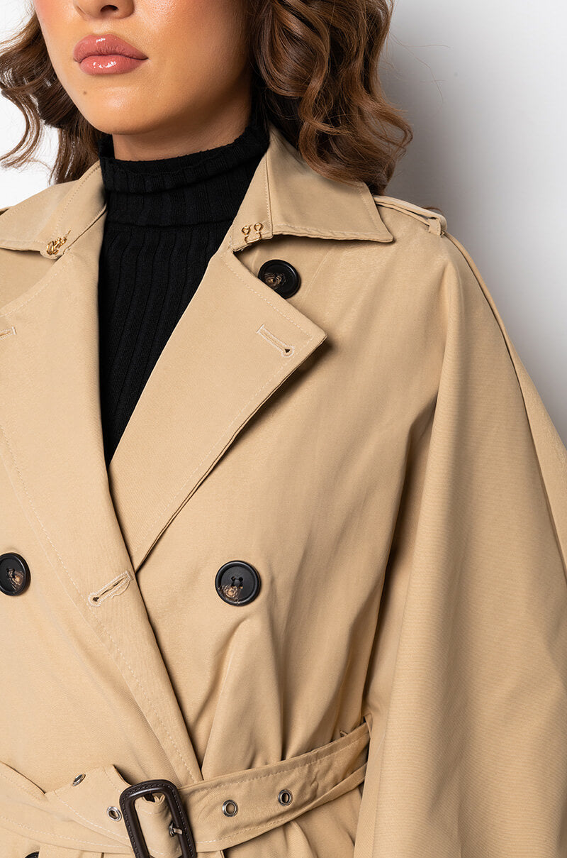 CLASSIC LONDON PONCHO TRENCH