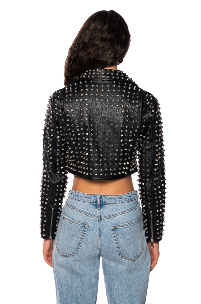 AZALEA WANG VEPPLIN STUDDED MOTO