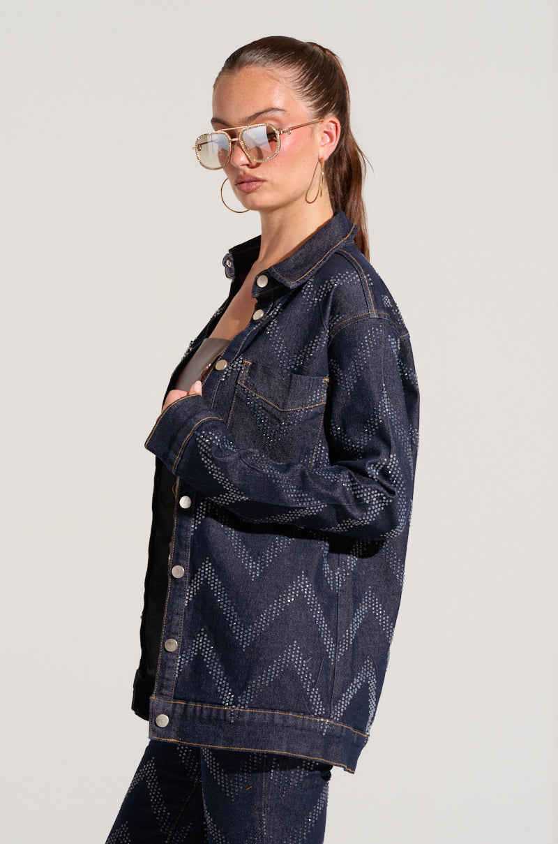 GOOD KARMA EMBELLISHED DENIM JACKET