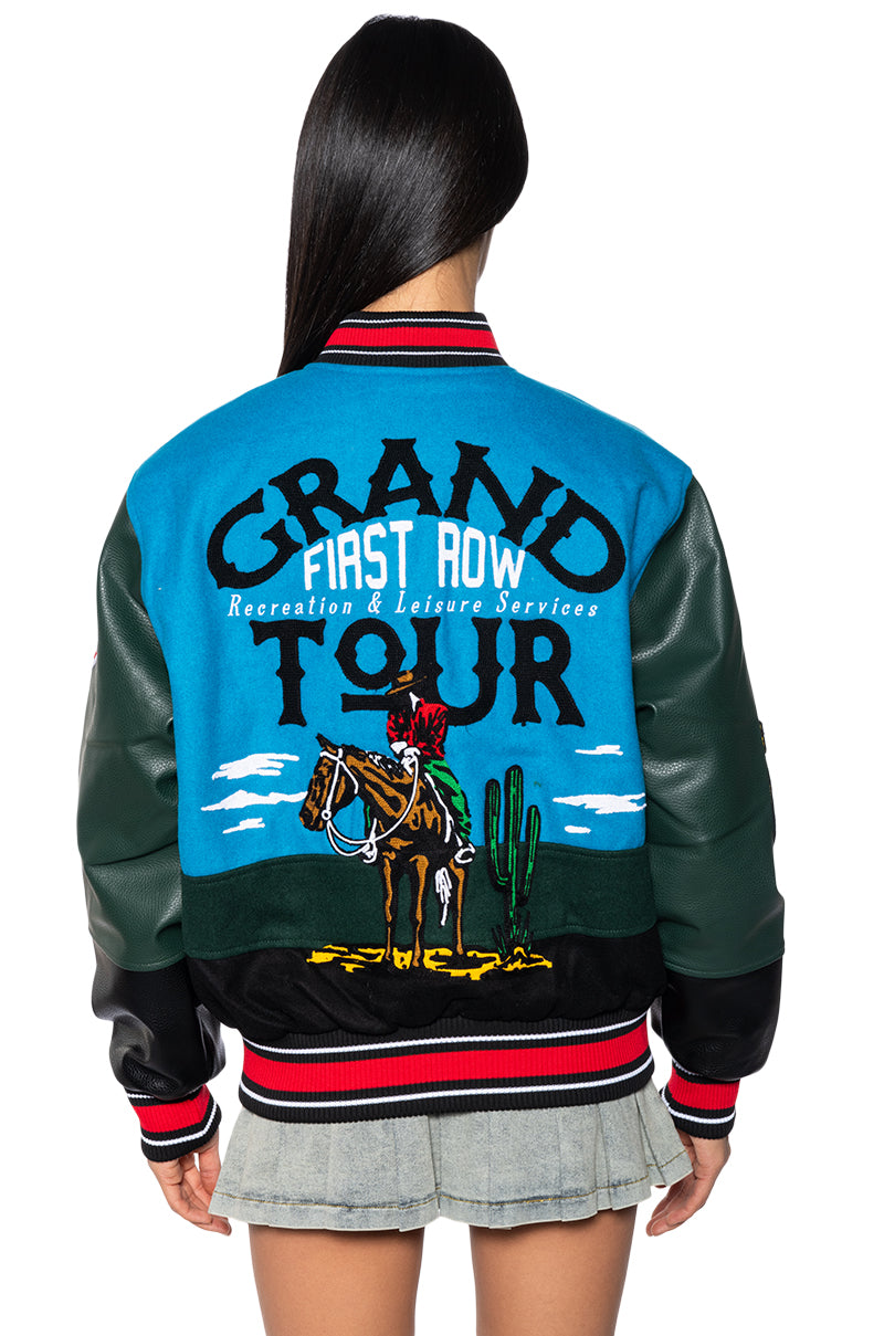 FIRST ROW HAPPY TRAILS OVERSIZED BOMBER