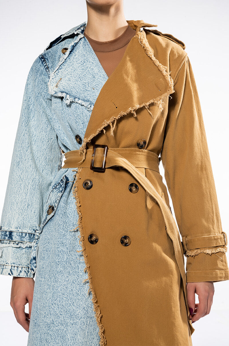 HALF DENIM HALF TRENCH