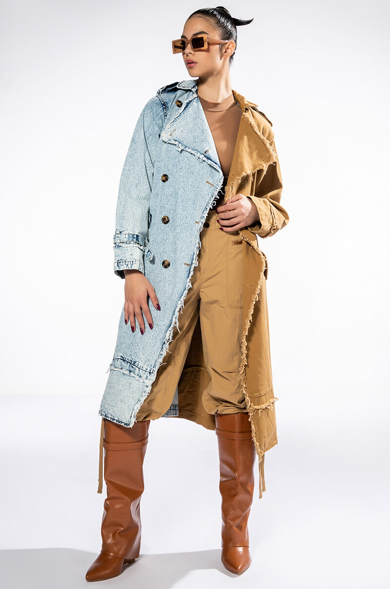 HALF DENIM HALF TRENCH