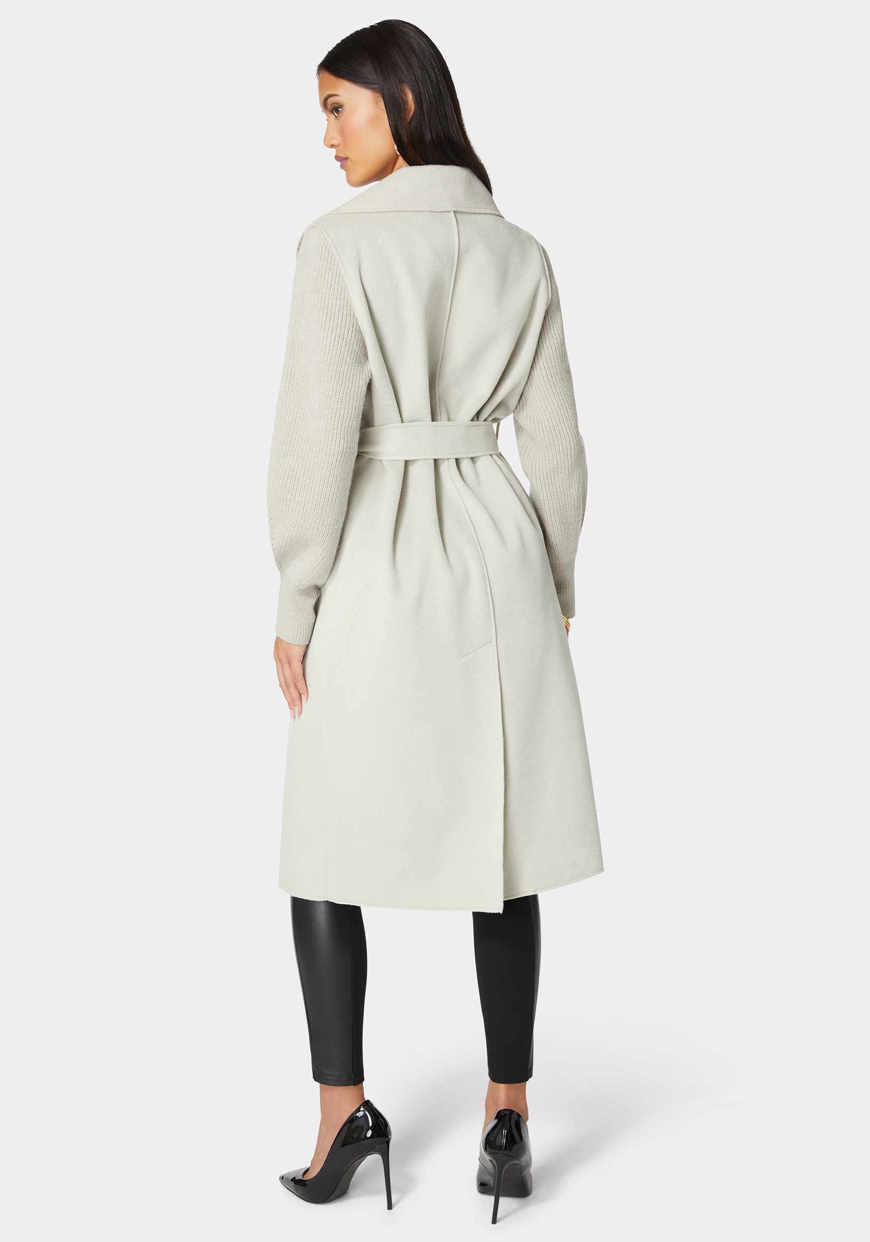 Sweater Sleeve Double Face Coat