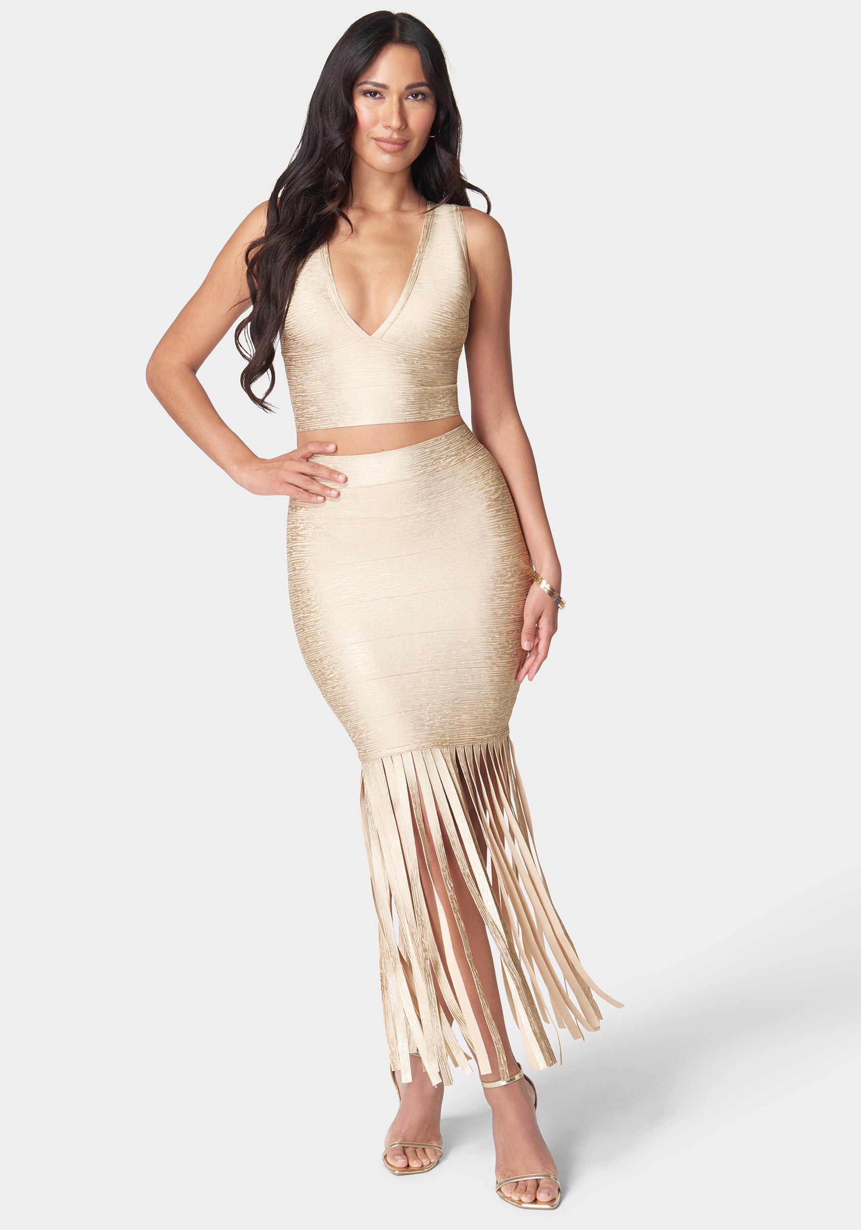 Bandage Foil Two Piece Fringe Set