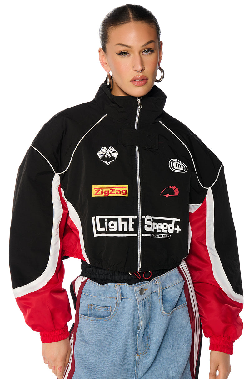 HAMILTON NYLON RACING BOMBER JACKET