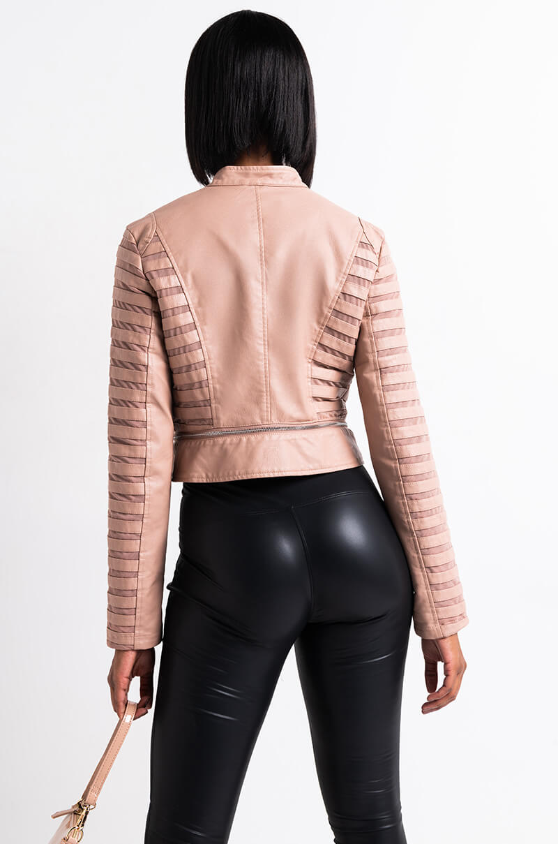 ON THE RUN MESH MOTO JACKET