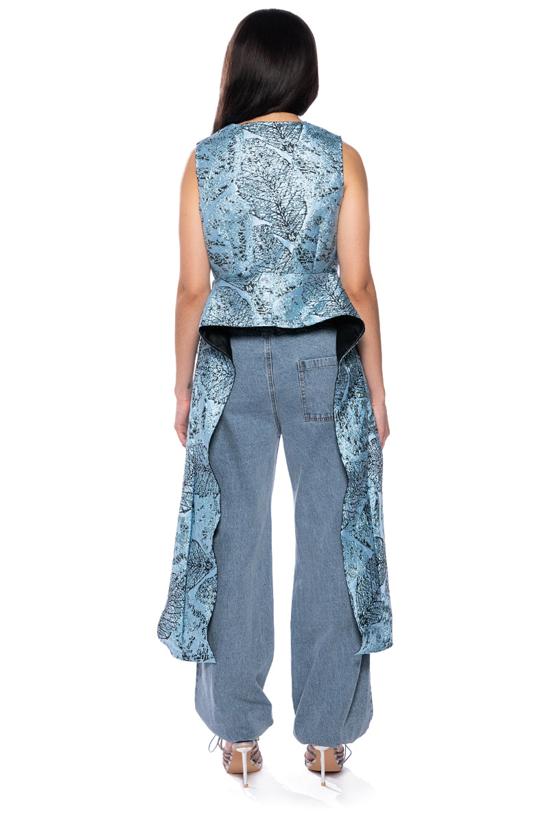 SHI MEI AVANT GARDE BROCADE VEST