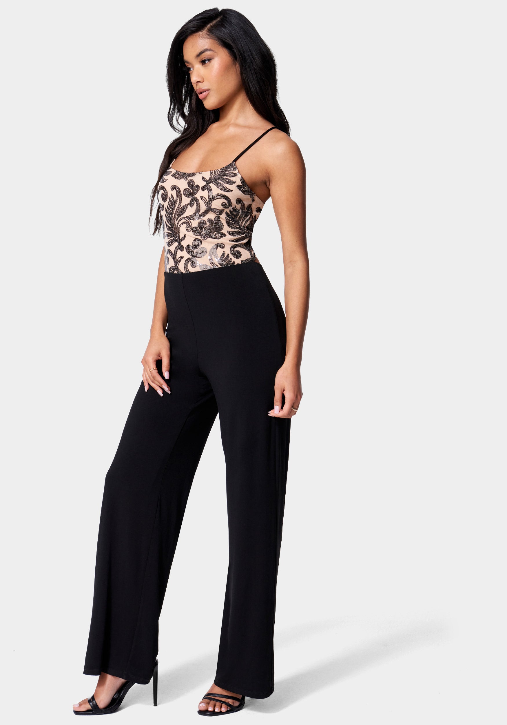 Sparkle Mesh Jumpsuit