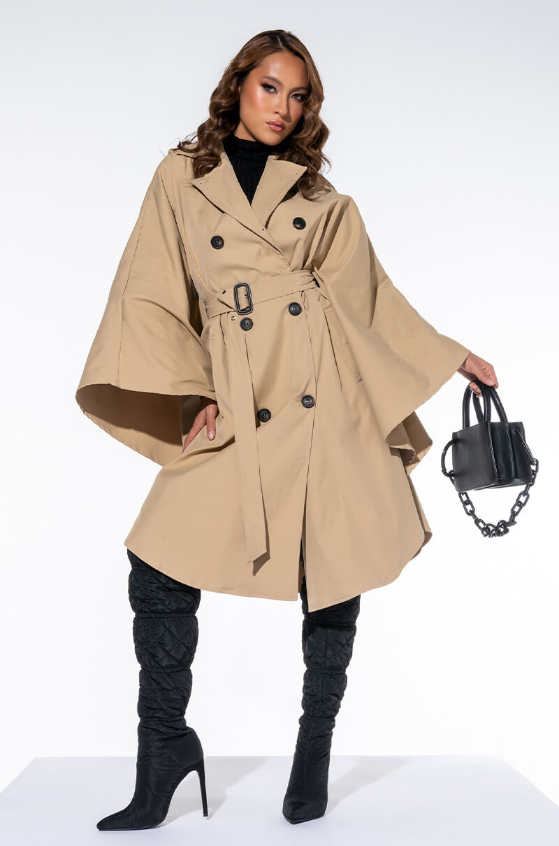 CLASSIC LONDON PONCHO TRENCH