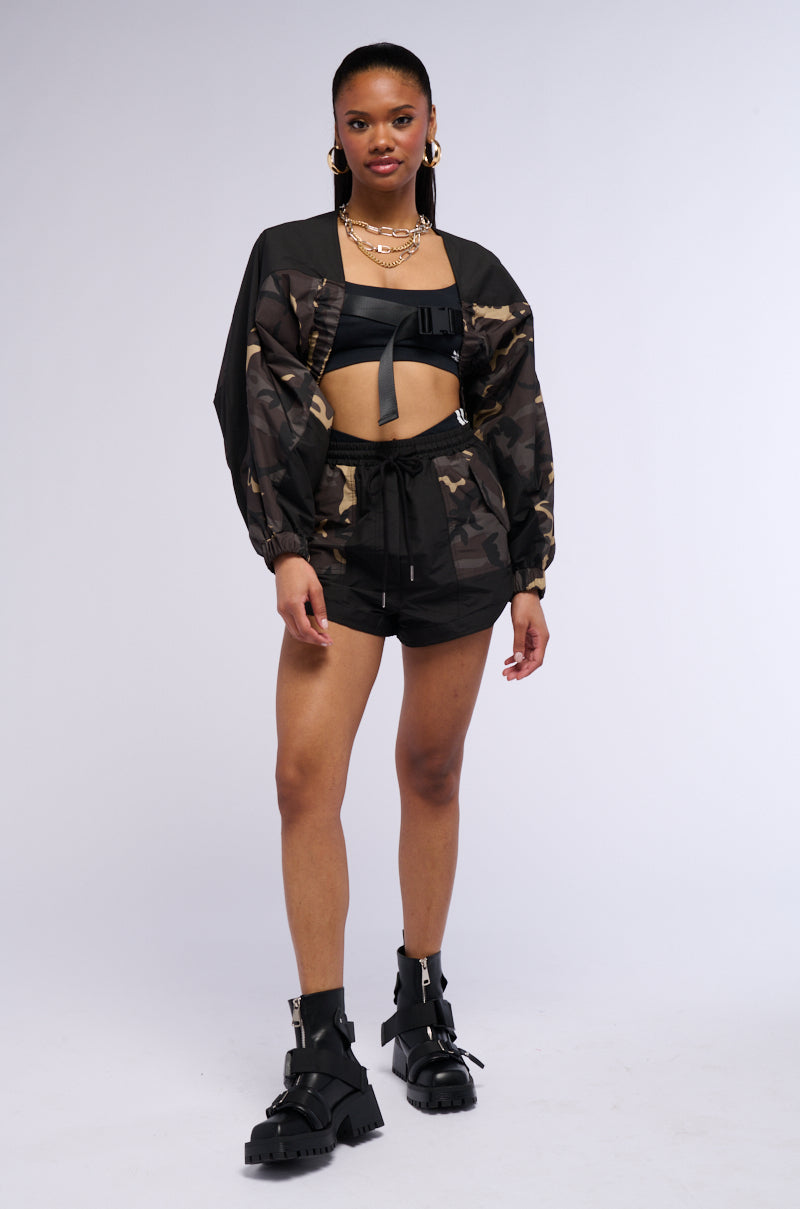 BAD HABITS CAMO BOMBER BOLERO