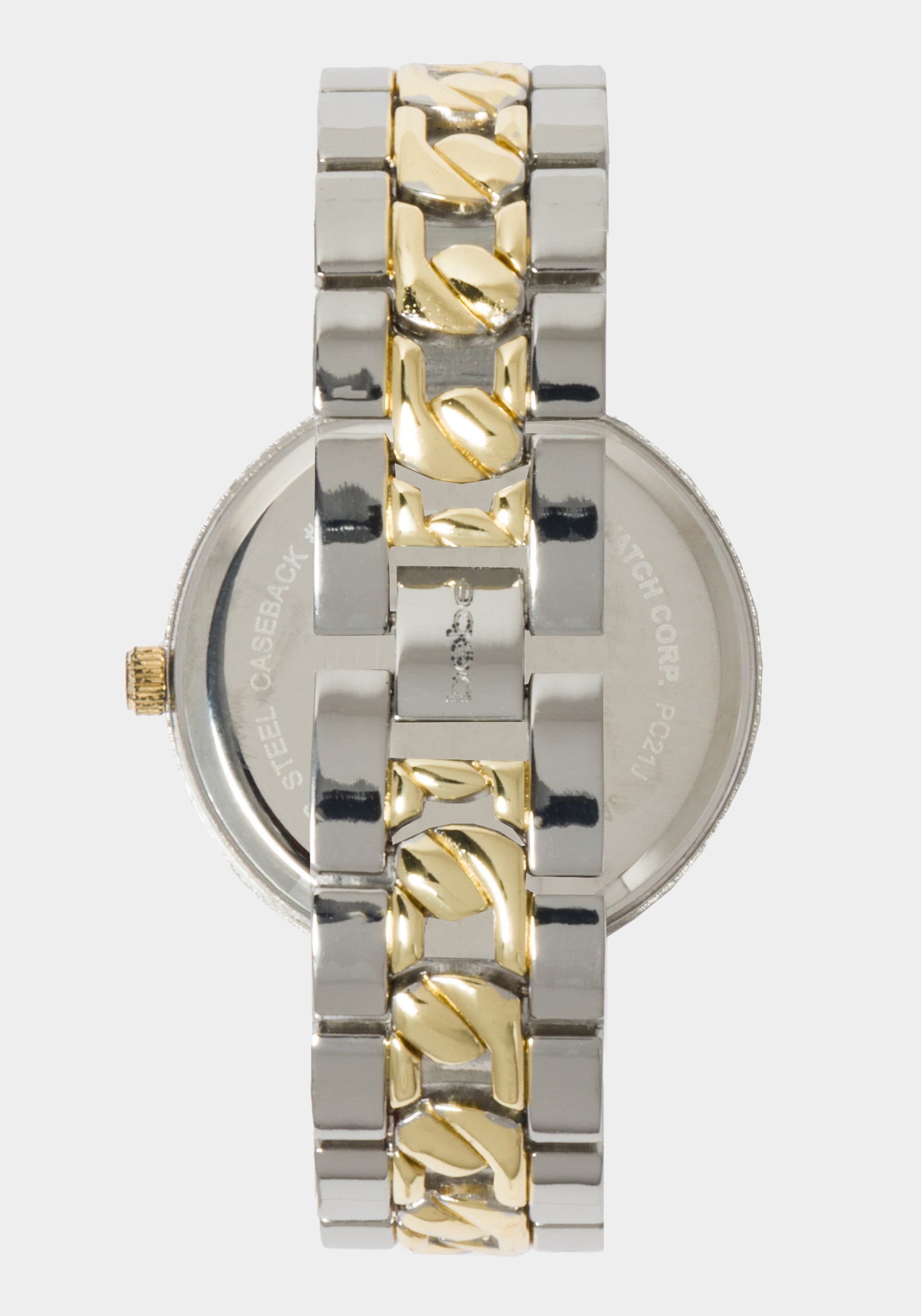 Silver Smooth Dial Smooth Bezel Watch