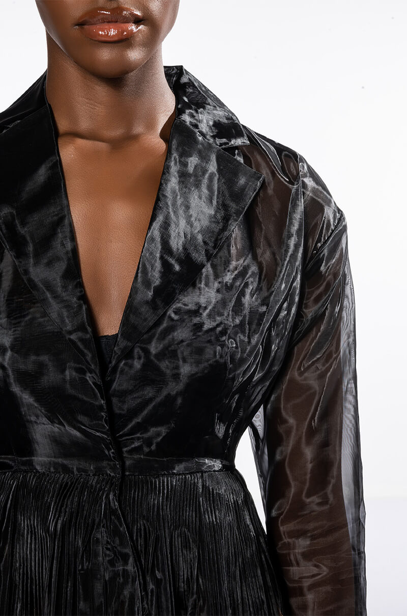 SAINT LAUREN SEMI SHEER JACKET