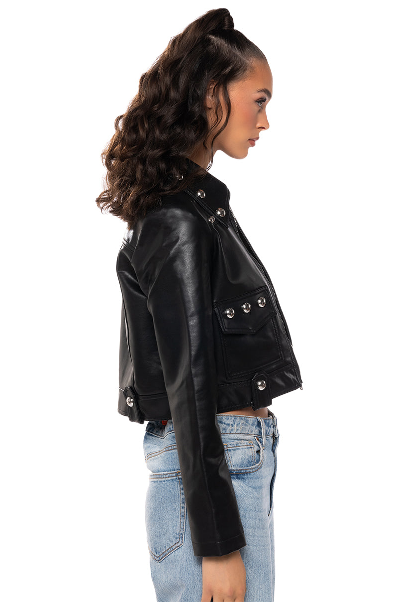 LA NITA RIVET MOTO JACKET