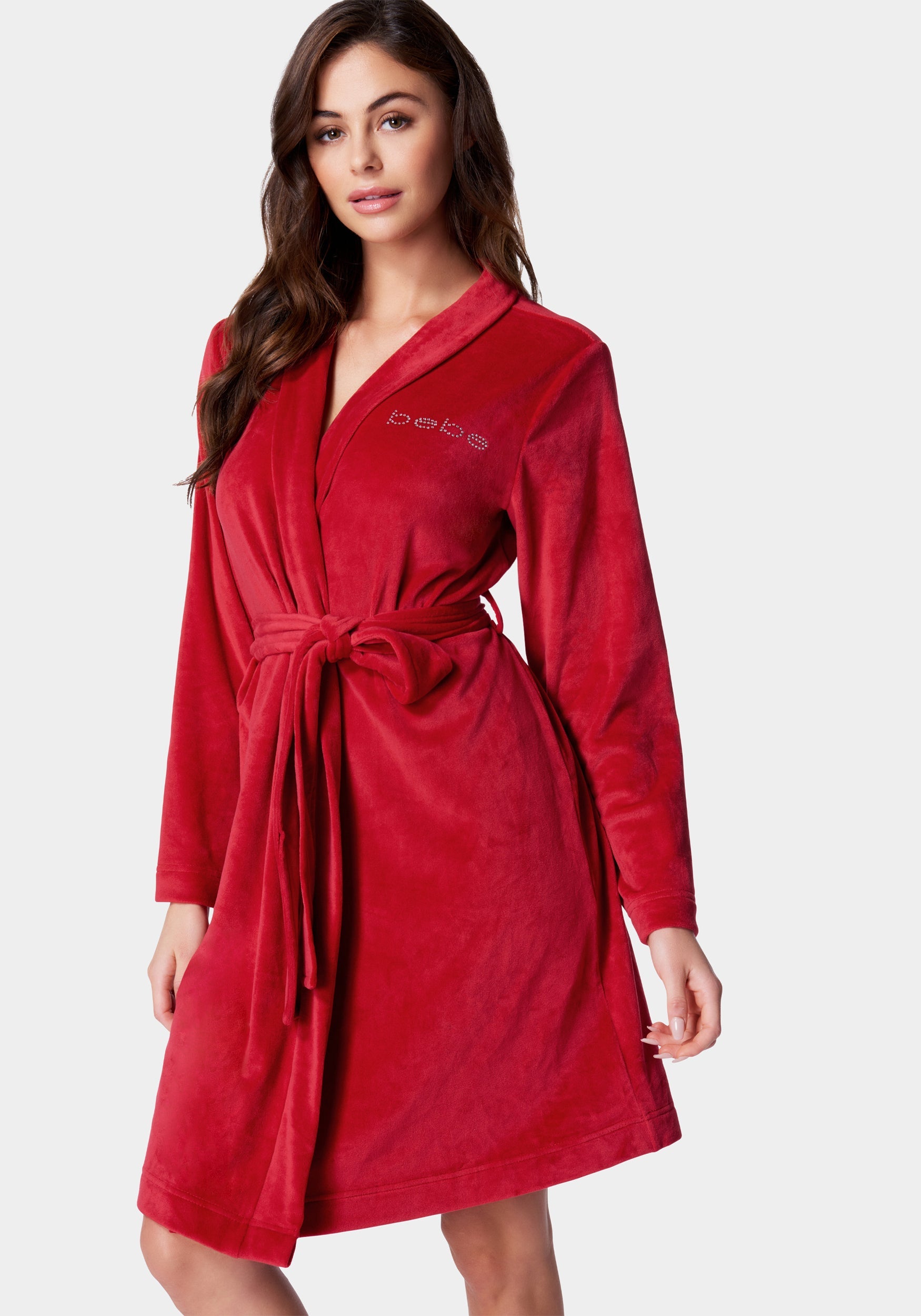 Velour with Rhinestones Robe