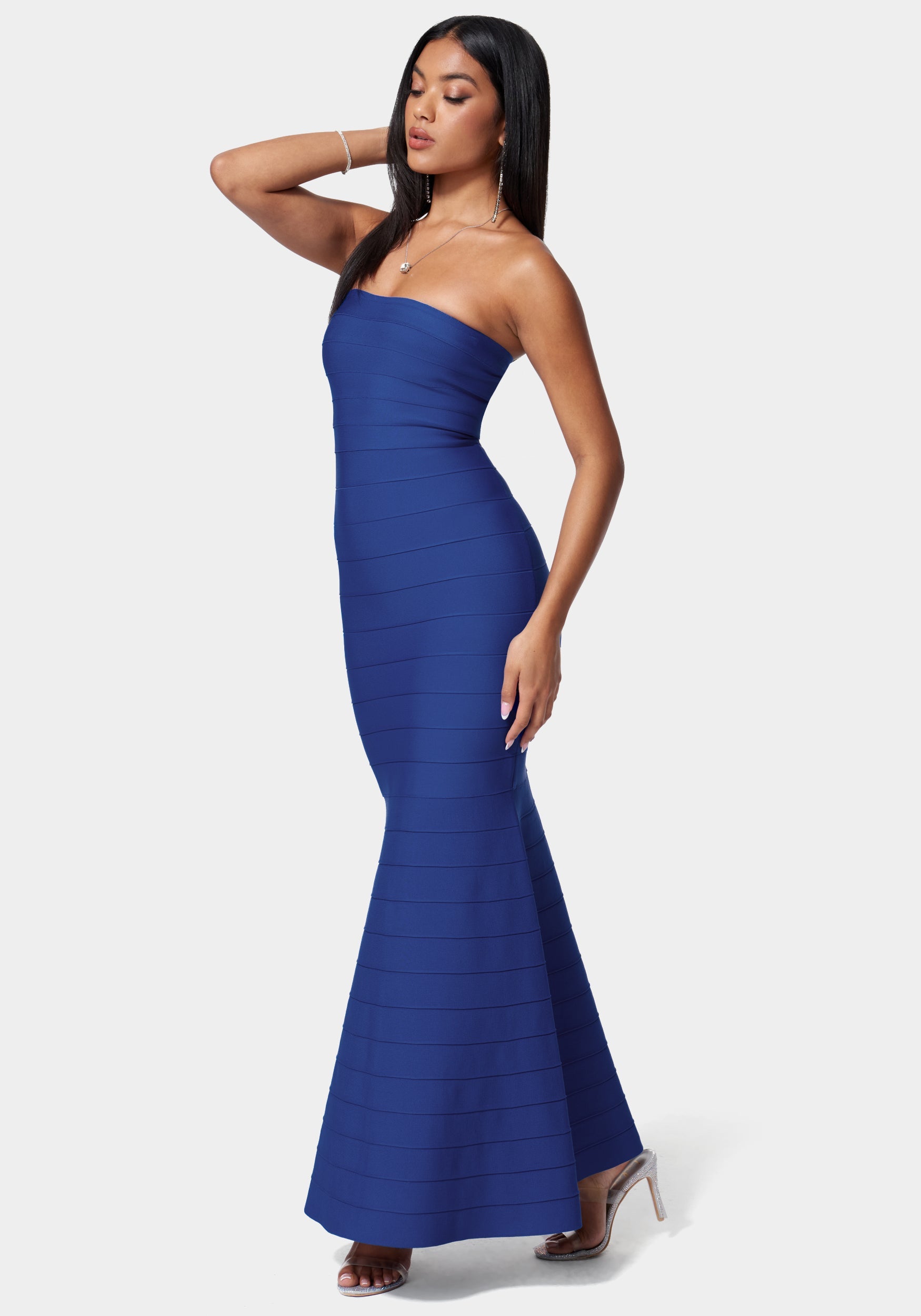 Luxe Bandage Strapless Gown