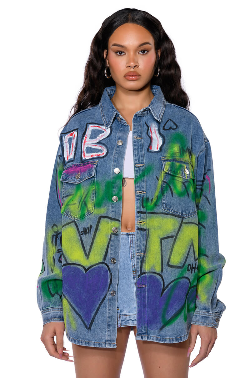 HEAVY HITTER OVERSIZED DENIM JACKET