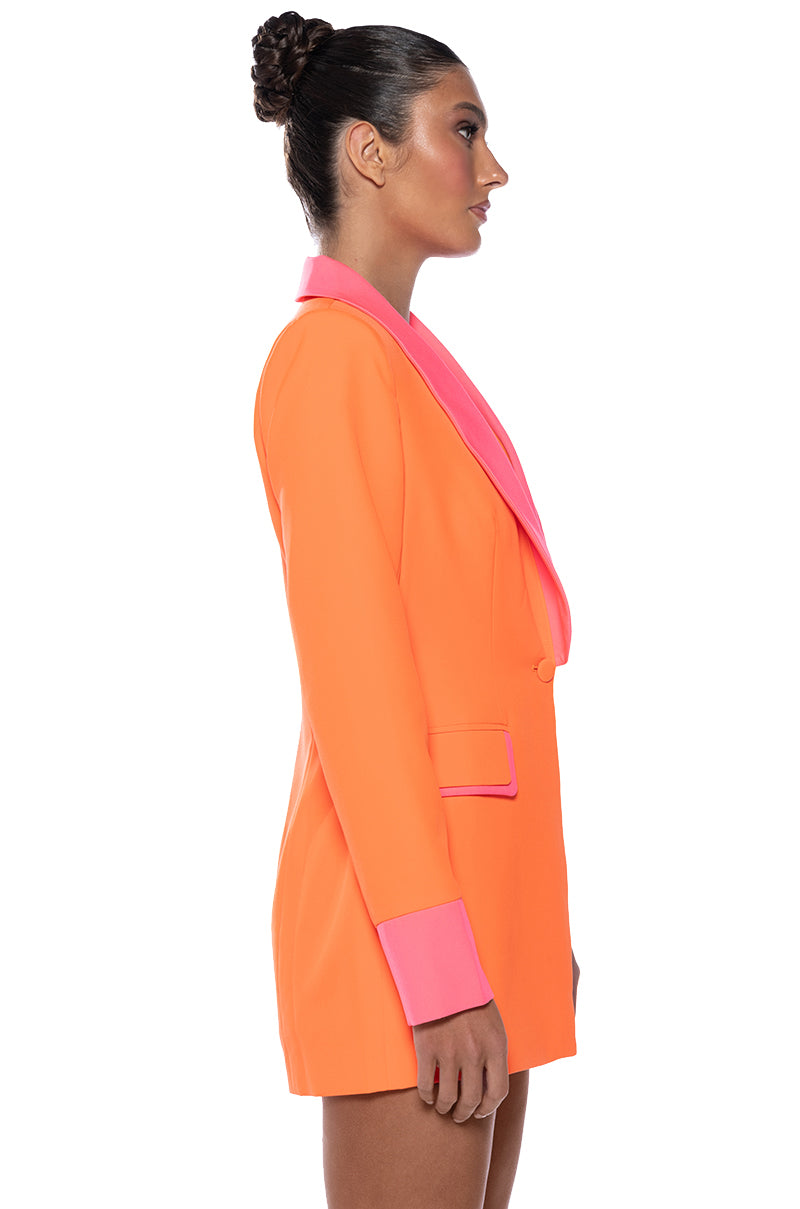 SUNSETS IN MIAMI NEON FITTED BLAZER