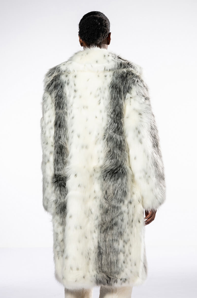 KYOTO NIGHTS LONG FAUX FUR JACKET