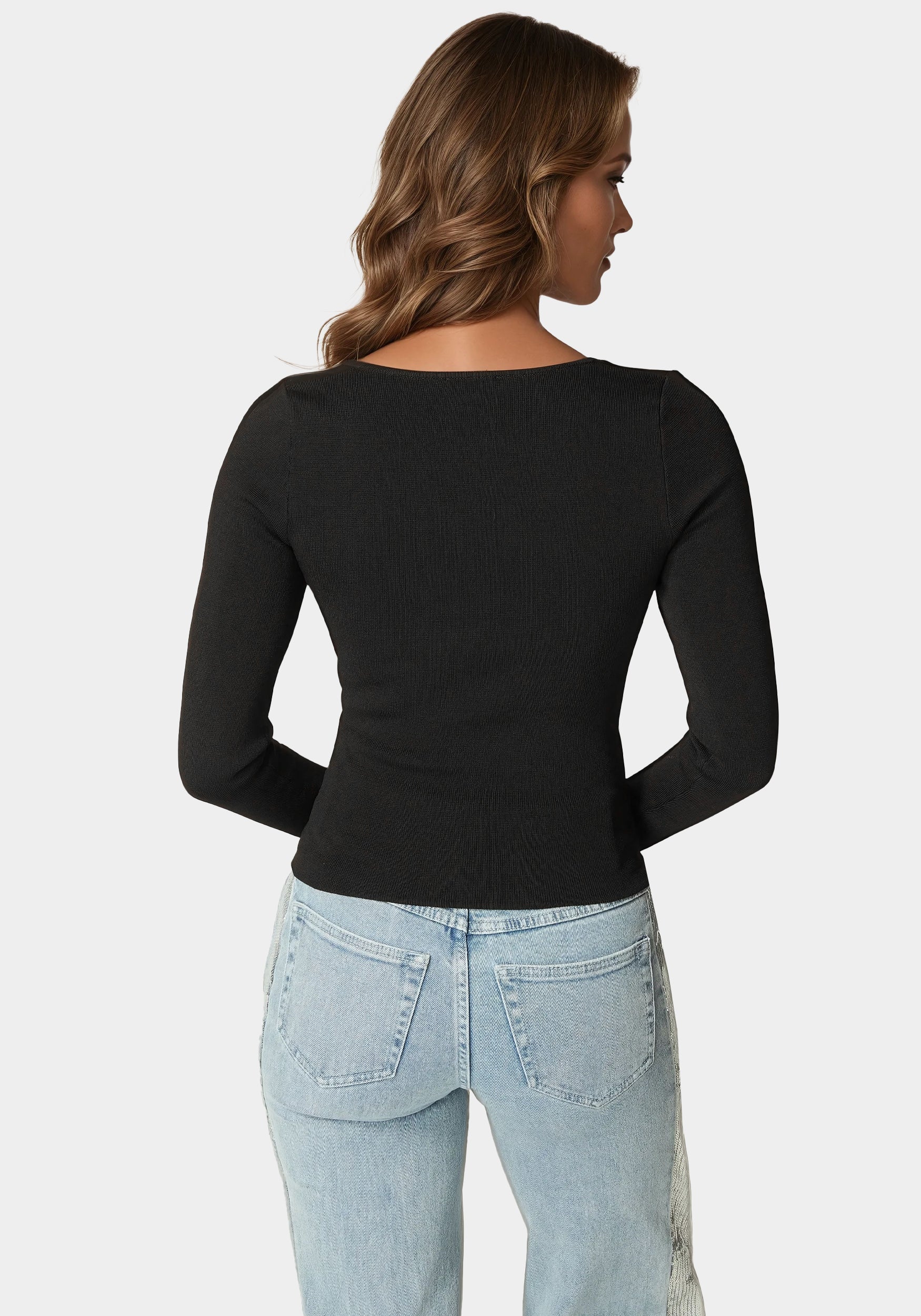 Embelished Long Sleeve Sweater