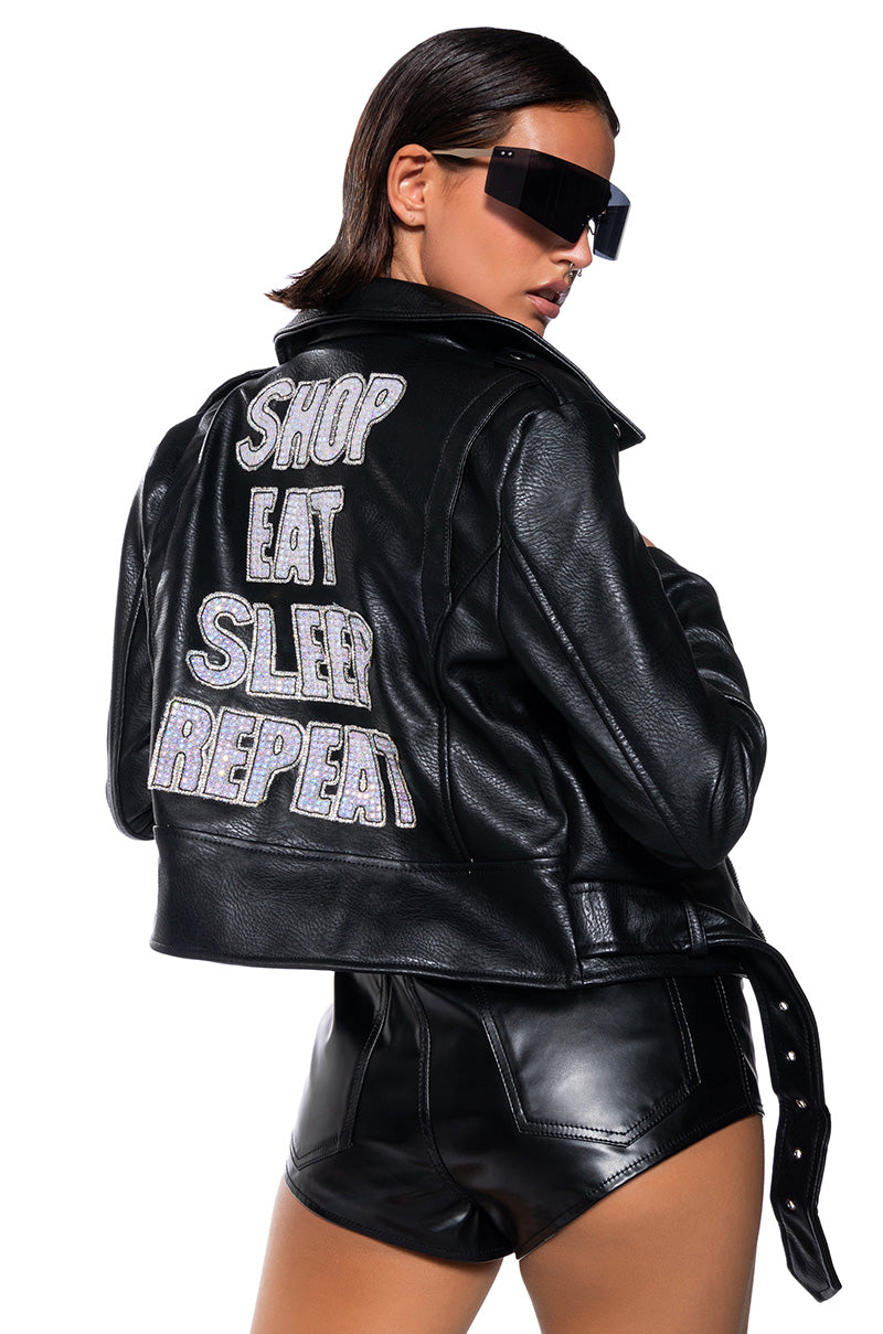 SHOP EAT SLEEP REPEAT MOTO