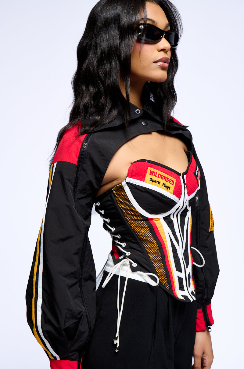 NEED FOR SPEED ZIP BOLERO JACKET