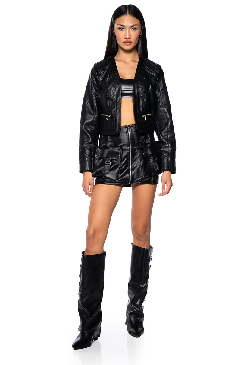 HARD ROCK PU MOTO JACKET