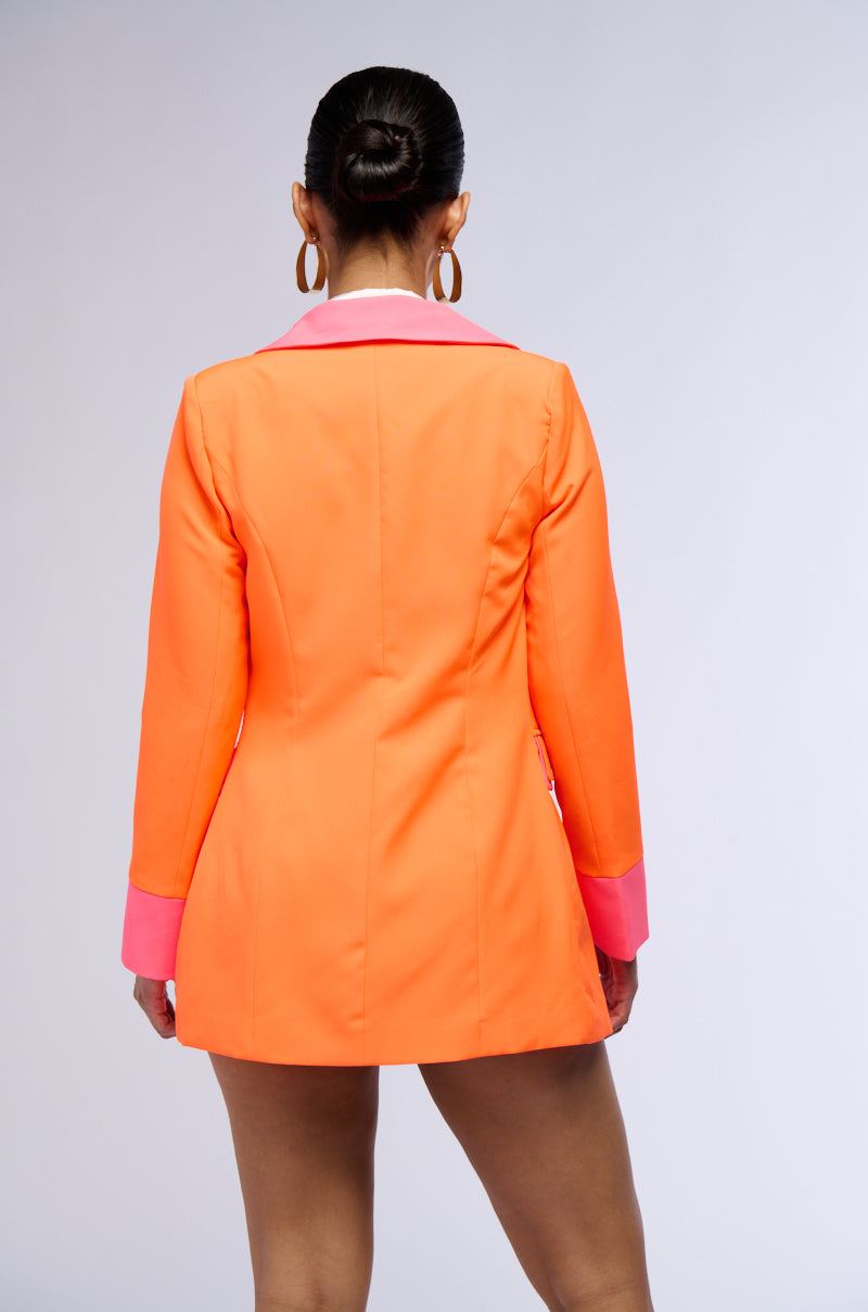 SUNSETS IN MIAMI NEON FITTED BLAZER