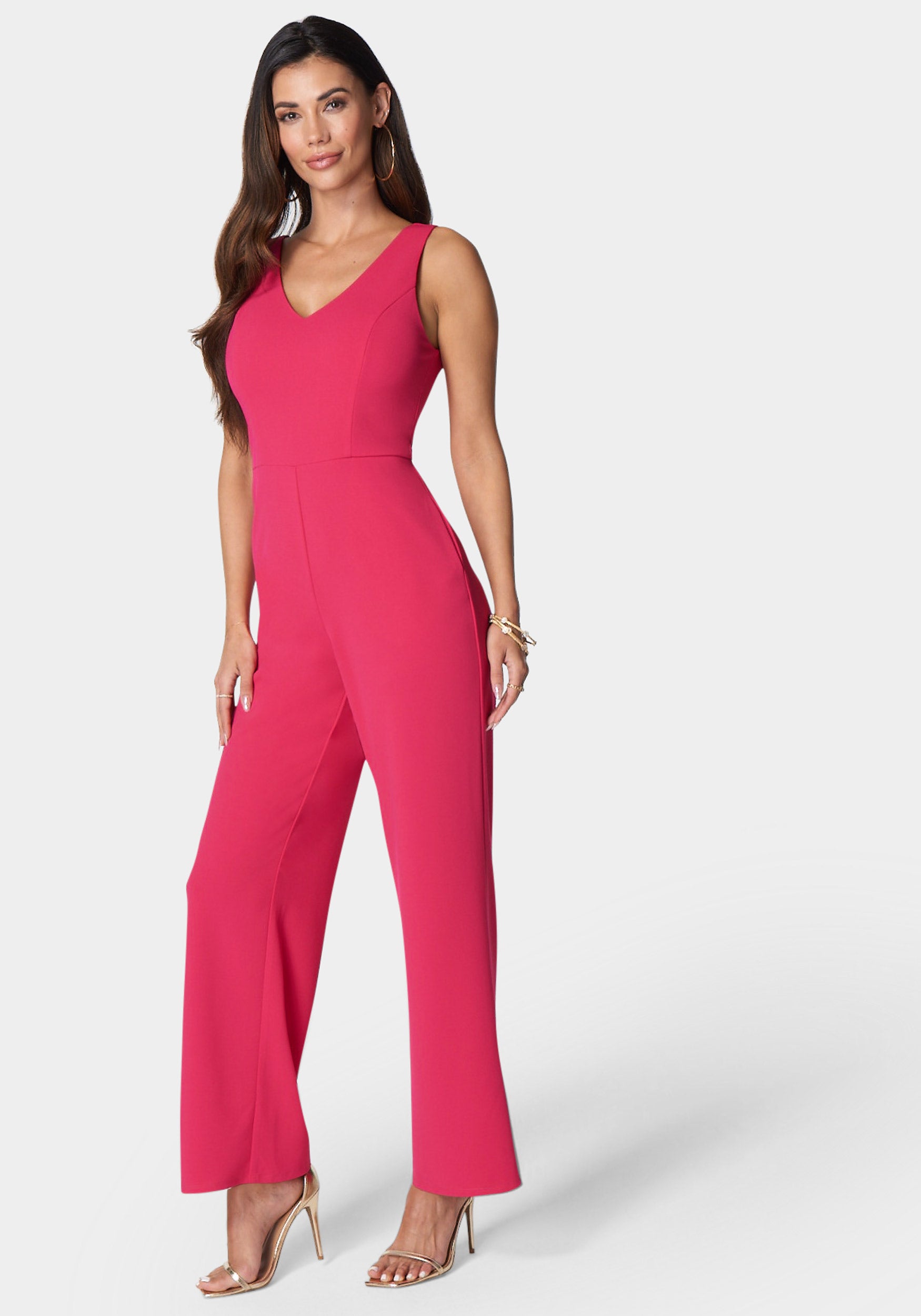 V Neck Core Jumpsuit