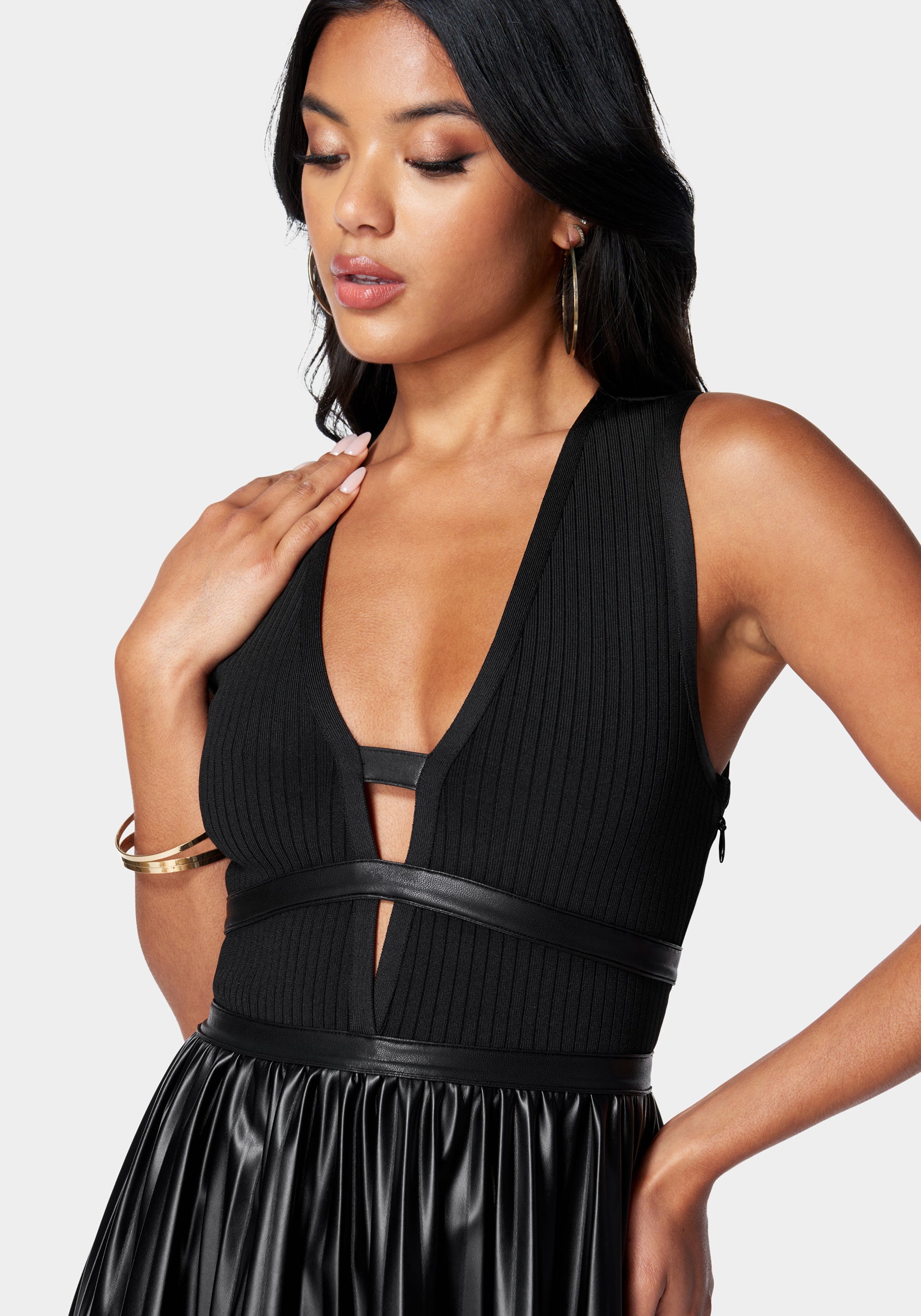 Plunge Neck Tennis Dress