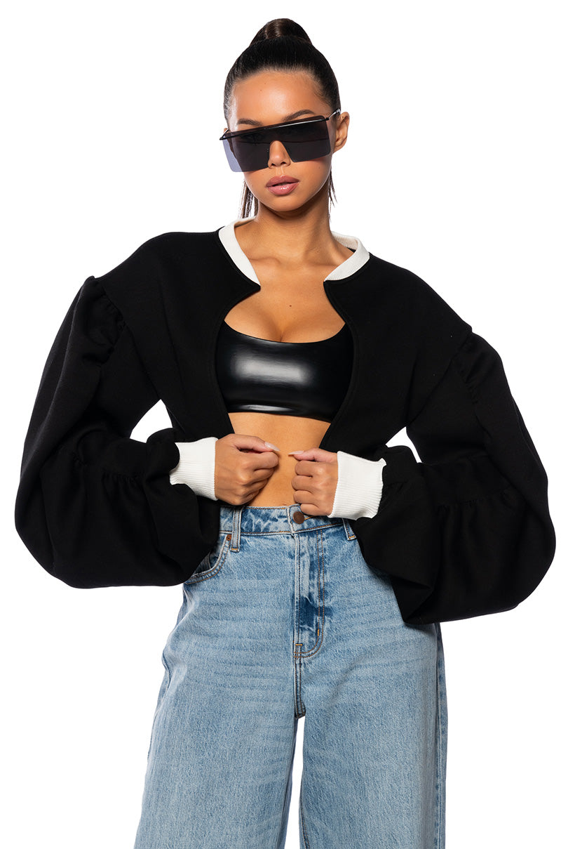 EASY DOES IT SWEATSHIRT BOMBER