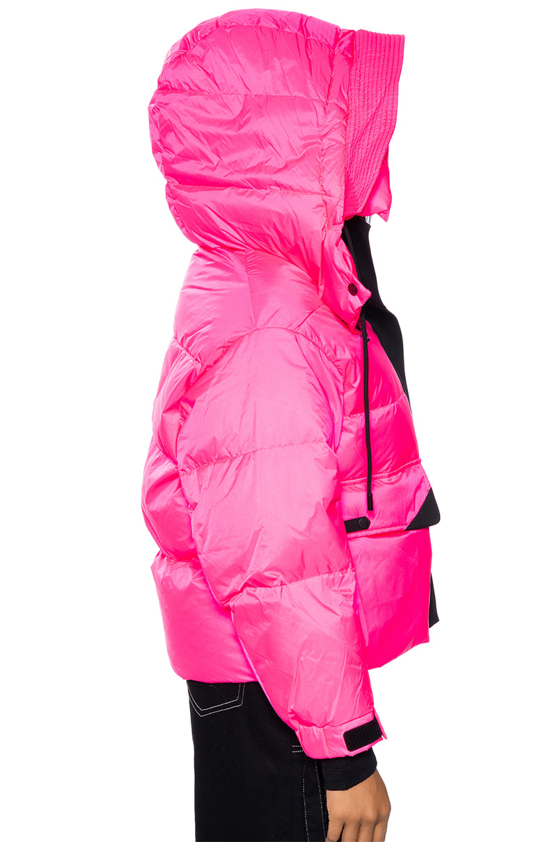 FREESTYLE PUFFER COAT WITH INNER HOODIE