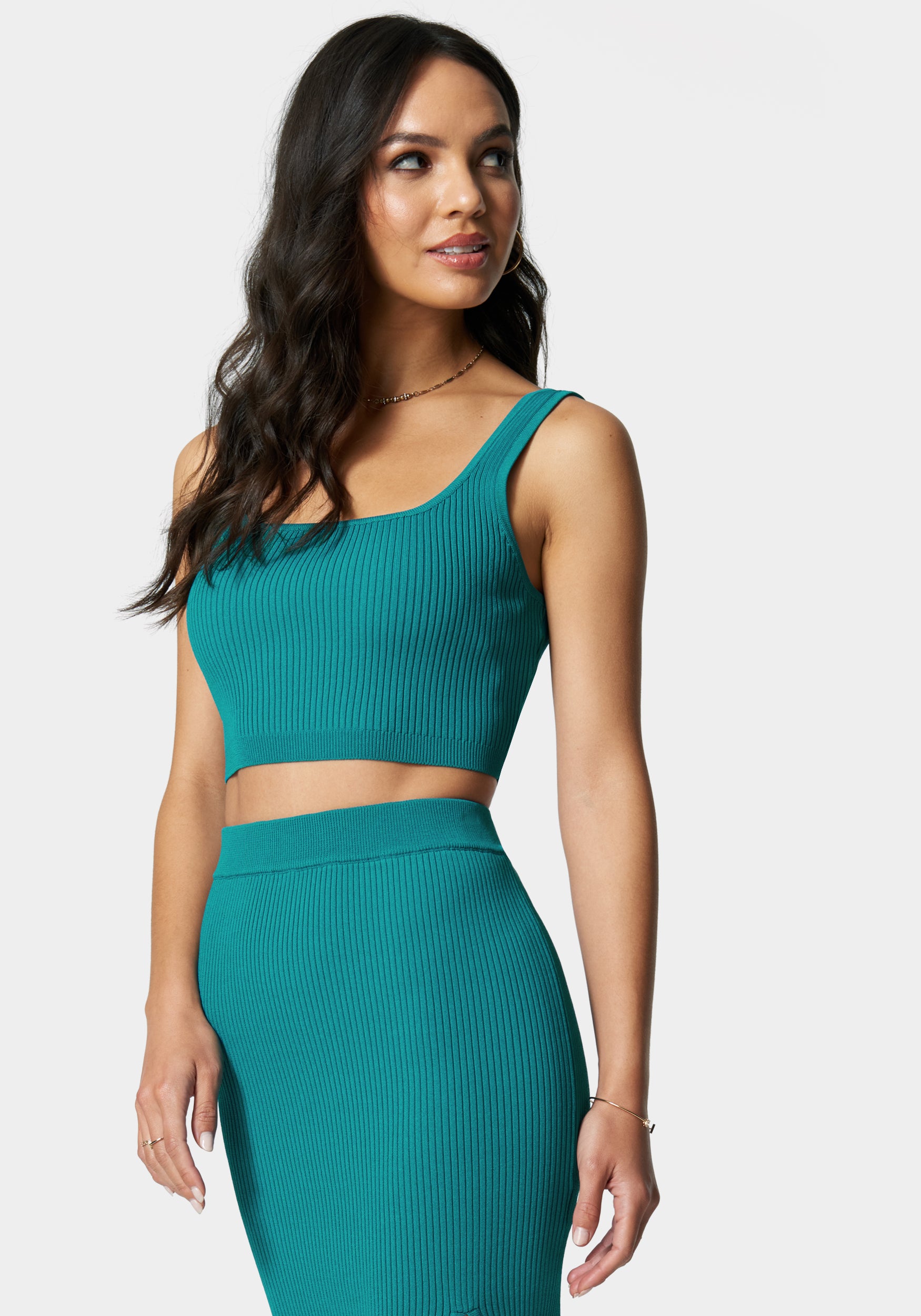 Rib Knit 2-Piece Dress